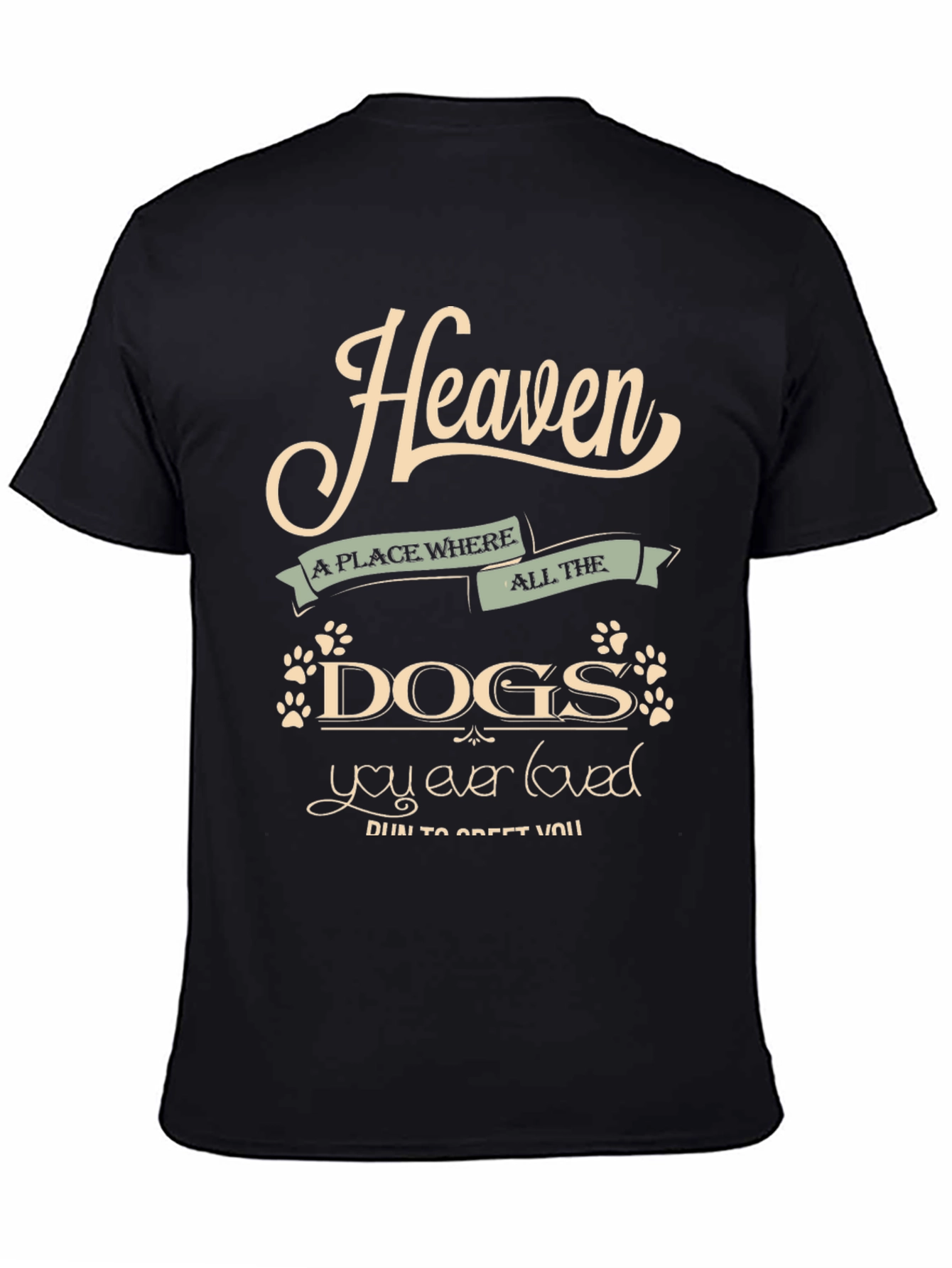 Black Heaven Dogs T-Shirt view 4