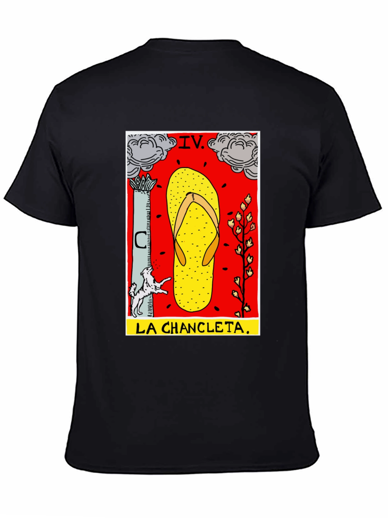 Black La Chanclata Graphic Tee view 4