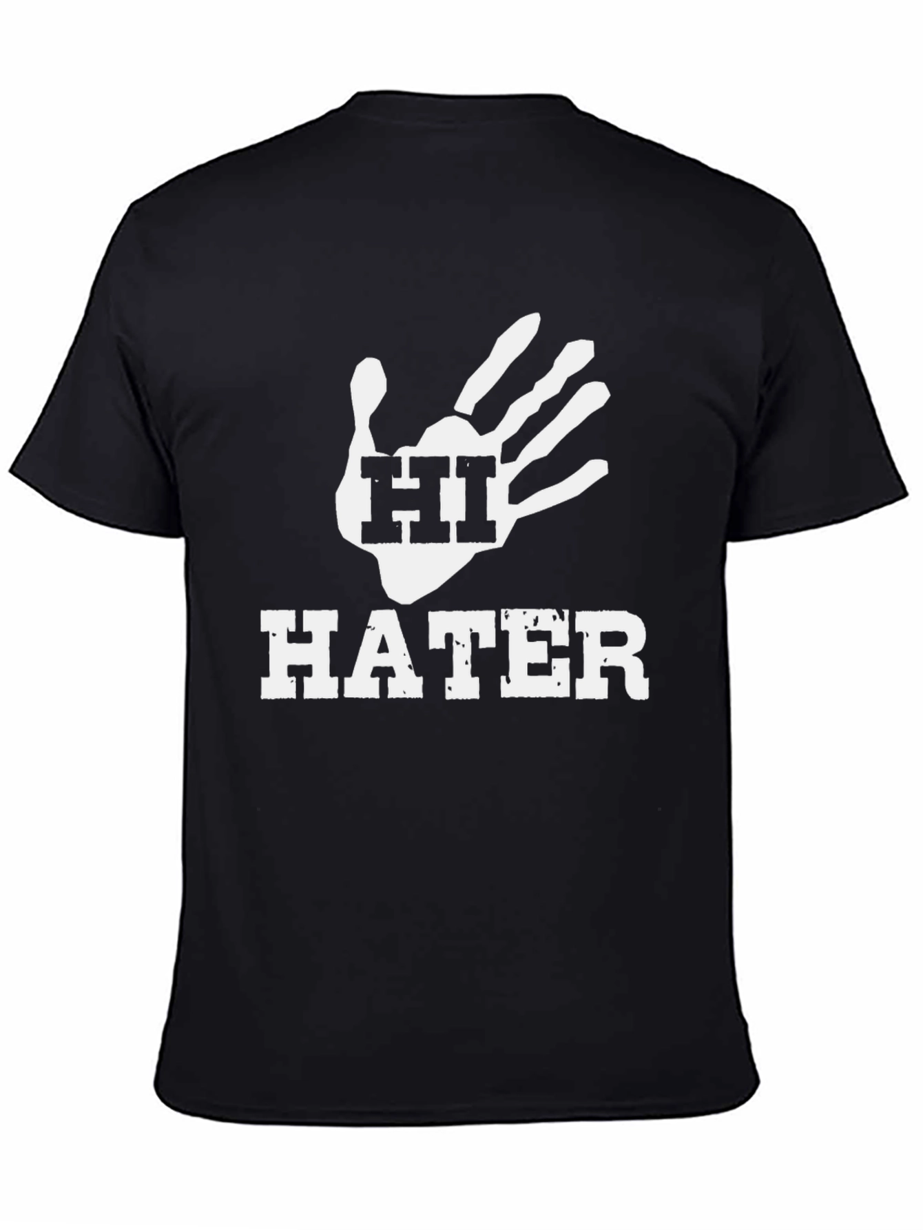 Black Hi Hater Graphic Tee - Black T-Shirt view 4