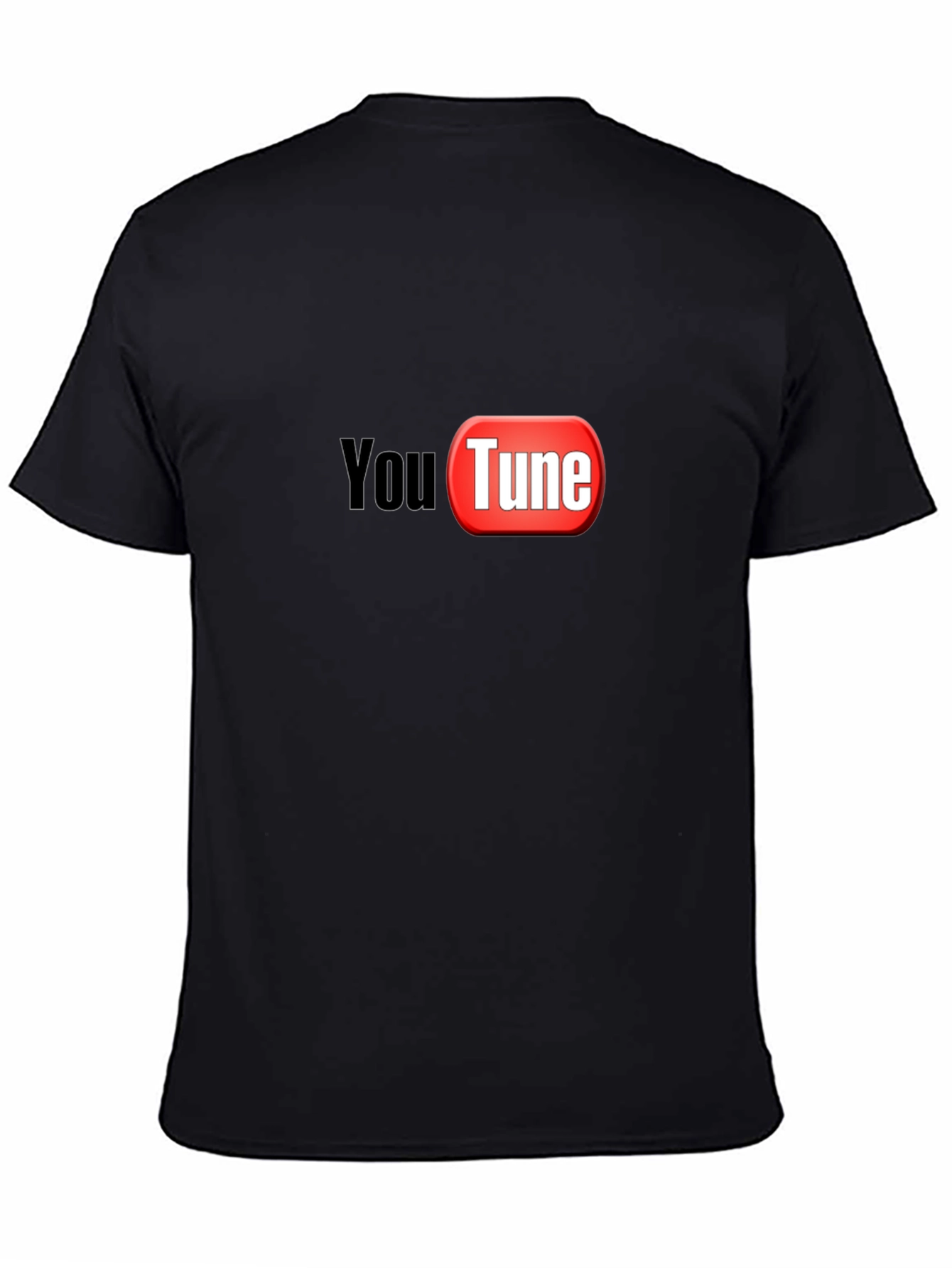 Black YouTune Graphic Tee - Music Lover's T-Shirt view 4