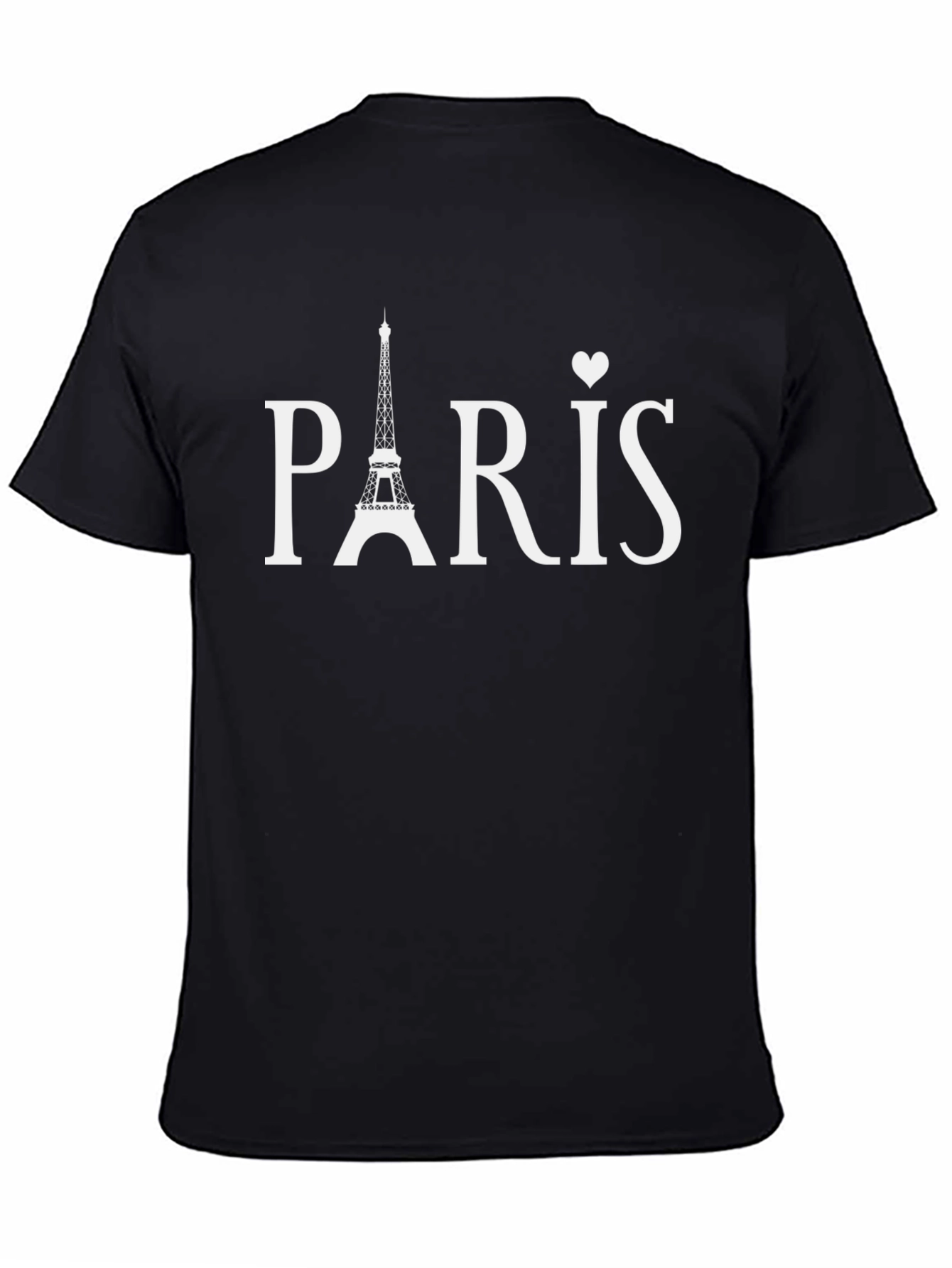 Paris Eiffel Tower Graphic Tee - Black - 4