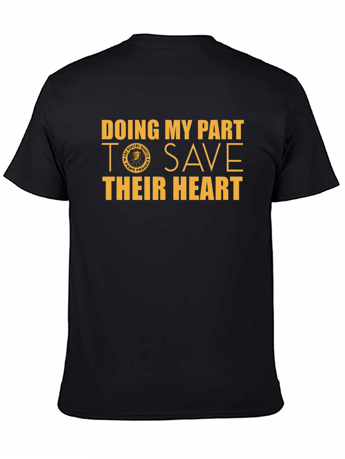 Black Doing My Part T-Shirt Save Their Heart Tee view 4