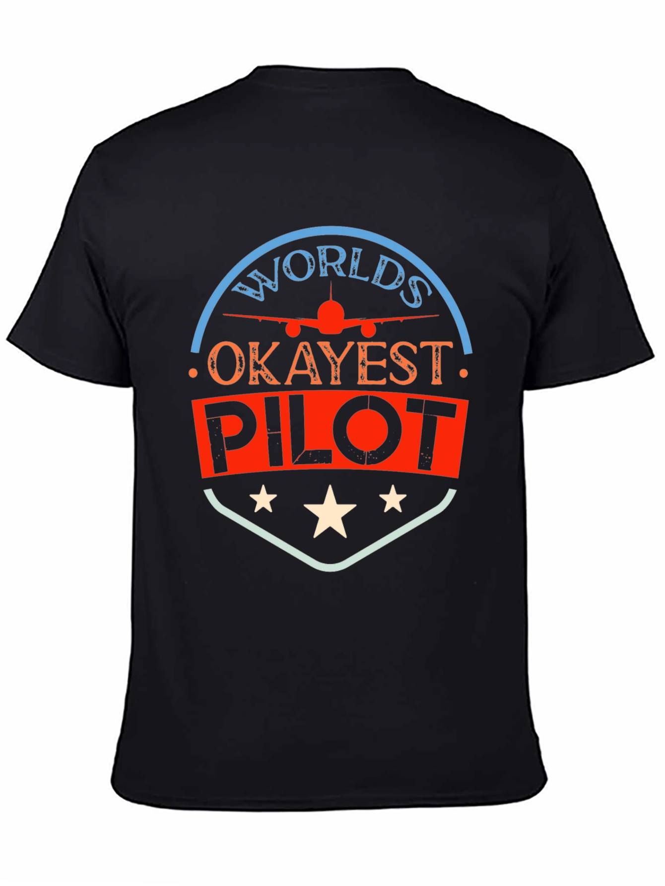 World's Okayest Pilot T-Shirt - Funny Aviation Tee - 4