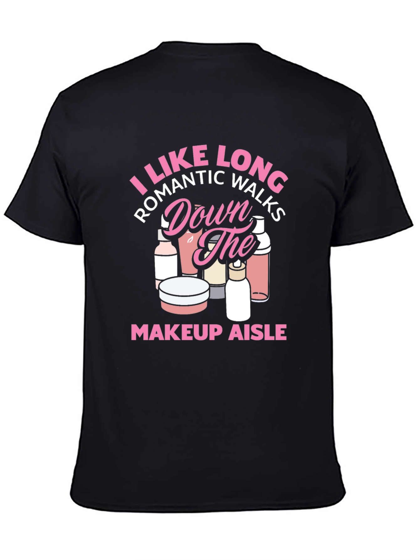 Black Makeup Aisle Romantic Walks T-Shirt view 4