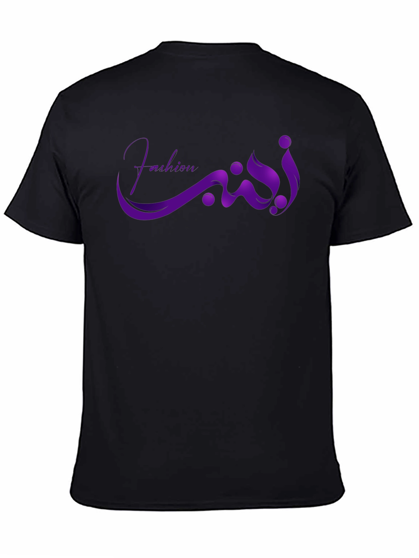 Black Fashion Fusion Tee - Stylish Graphic Design view 4