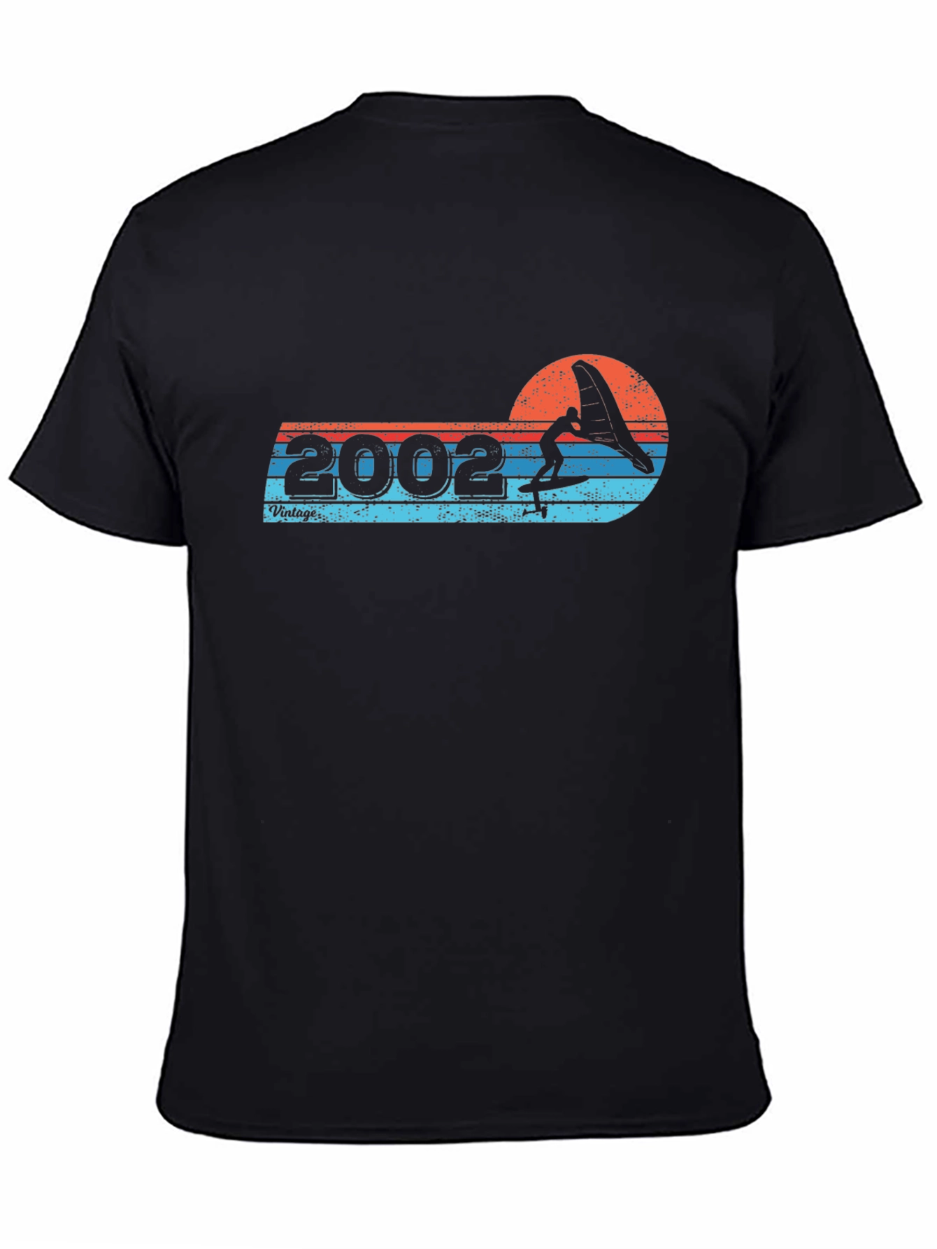 Black Vintage 2002 Surfing T-Shirt view 4