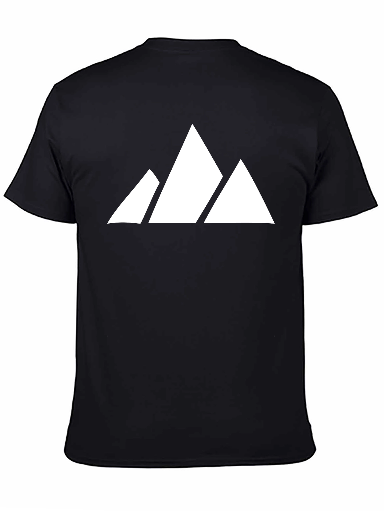 Black Mountain Peak Graphic Tee - Stylish Black Cotton Shirt view 4