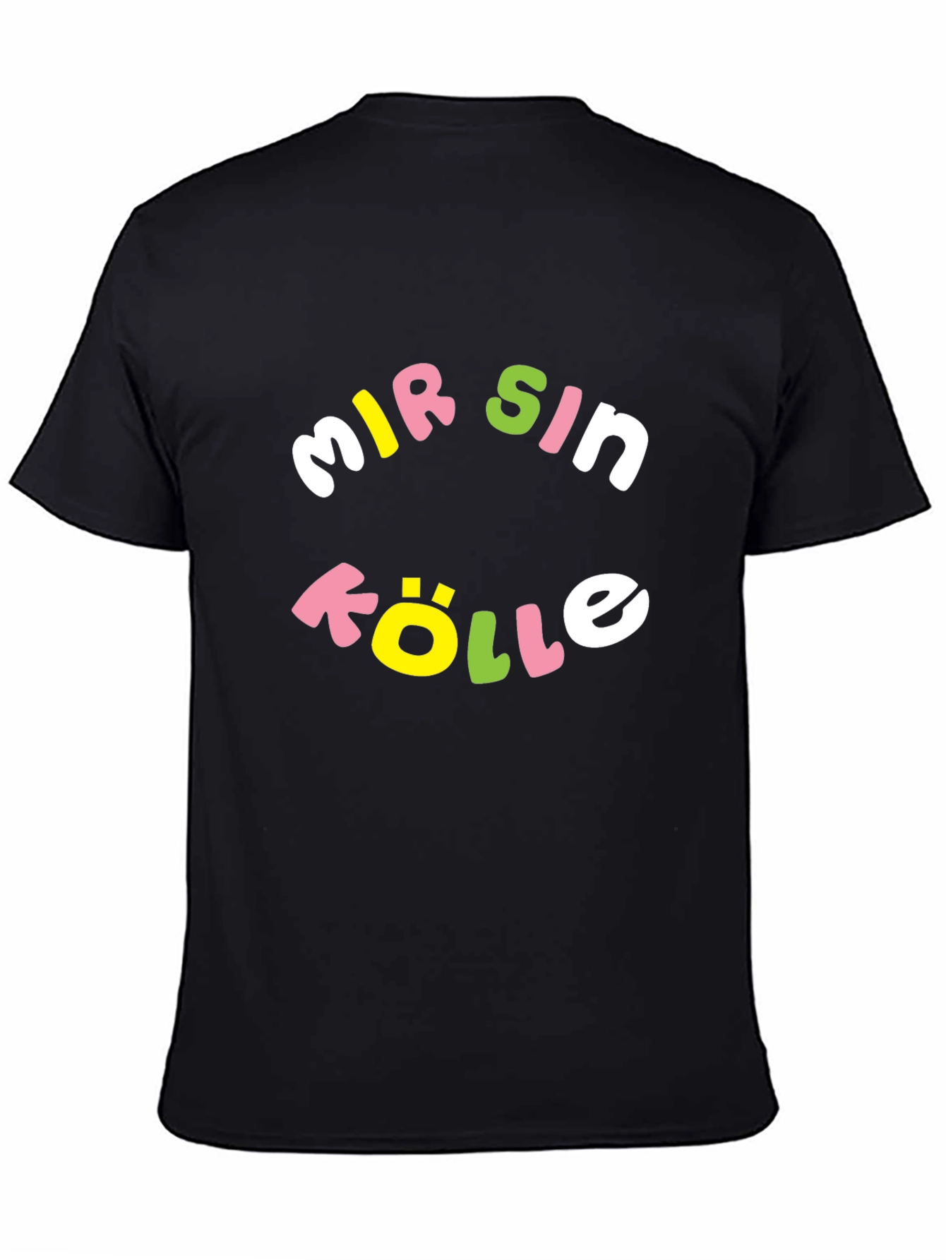 Black Mir Sin Kölle Graphic Tee - Black Cotton T-Shirt view 4
