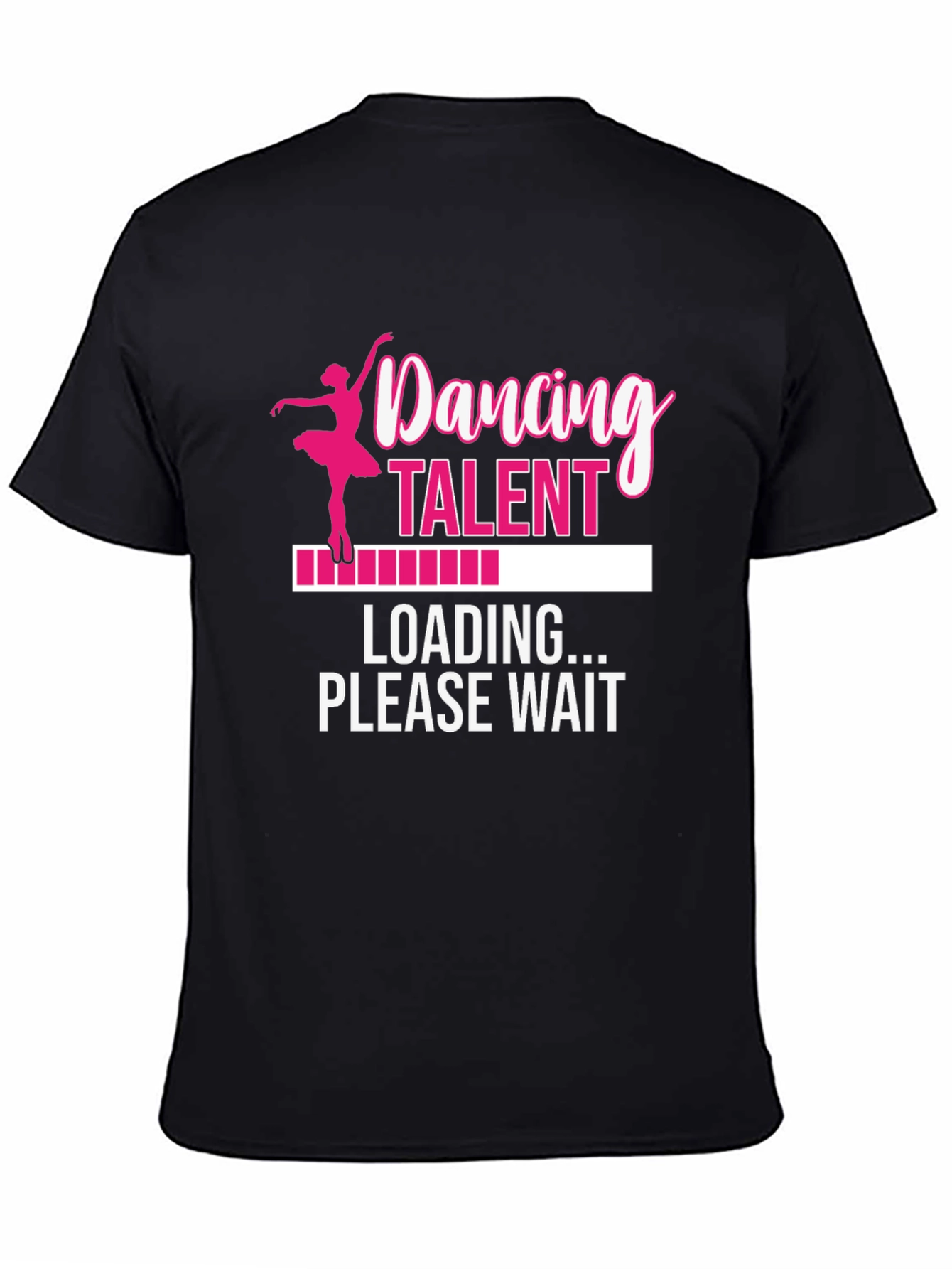 Black Dancing Talent Loading T-Shirt view 4