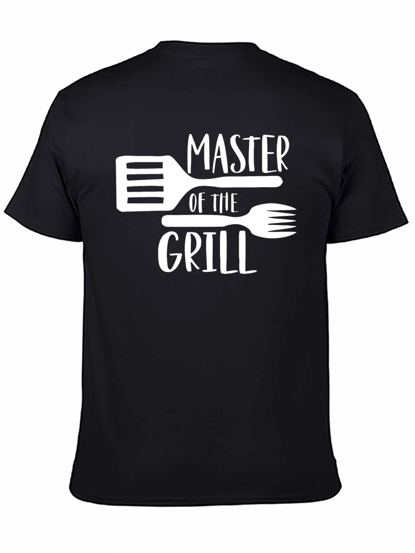 Black Master of the Grill T-Shirt - BBQ Expert Tee view 4