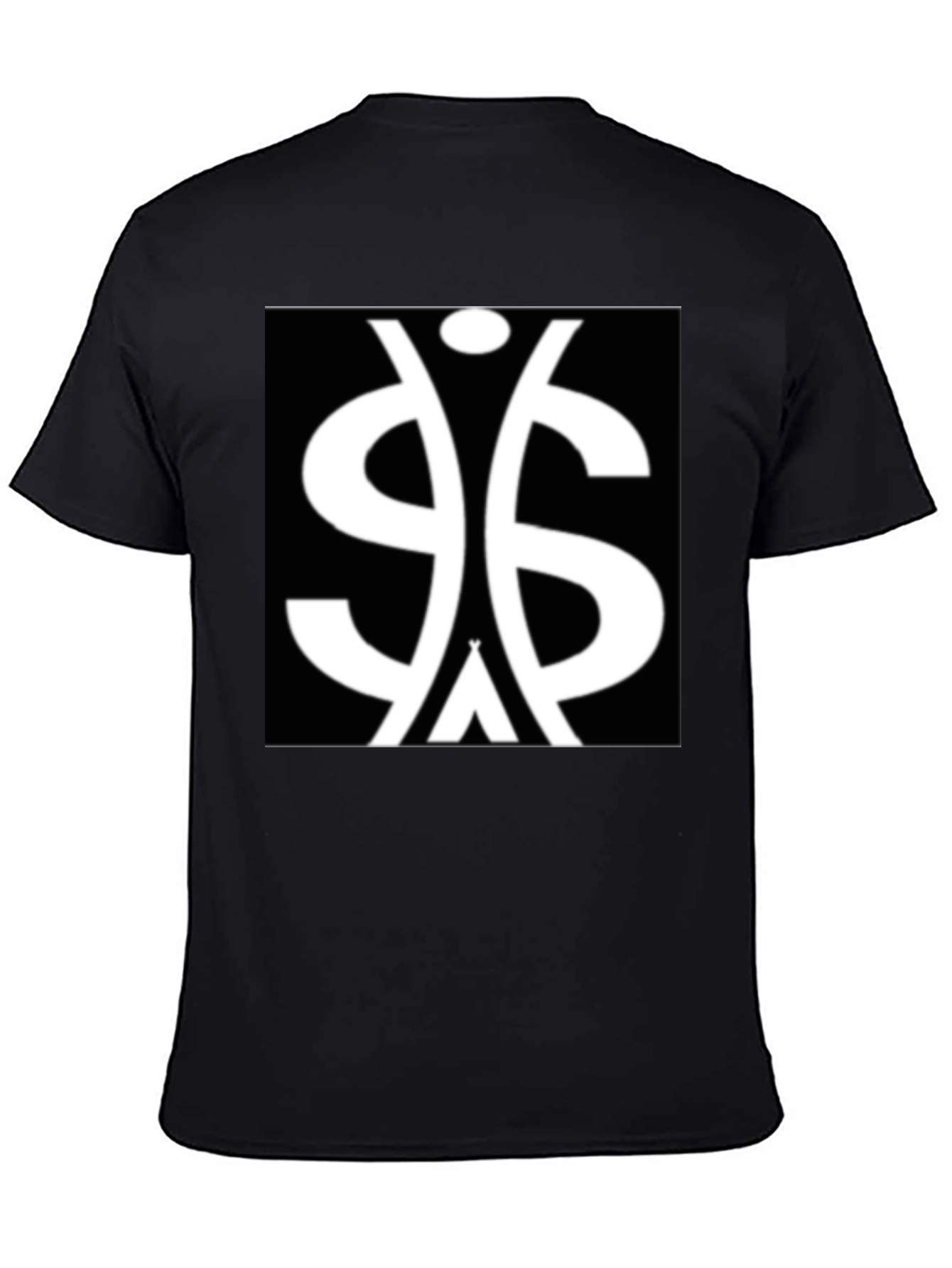 Black Symbol Graphic Tee - Black Cotton Blend view 4