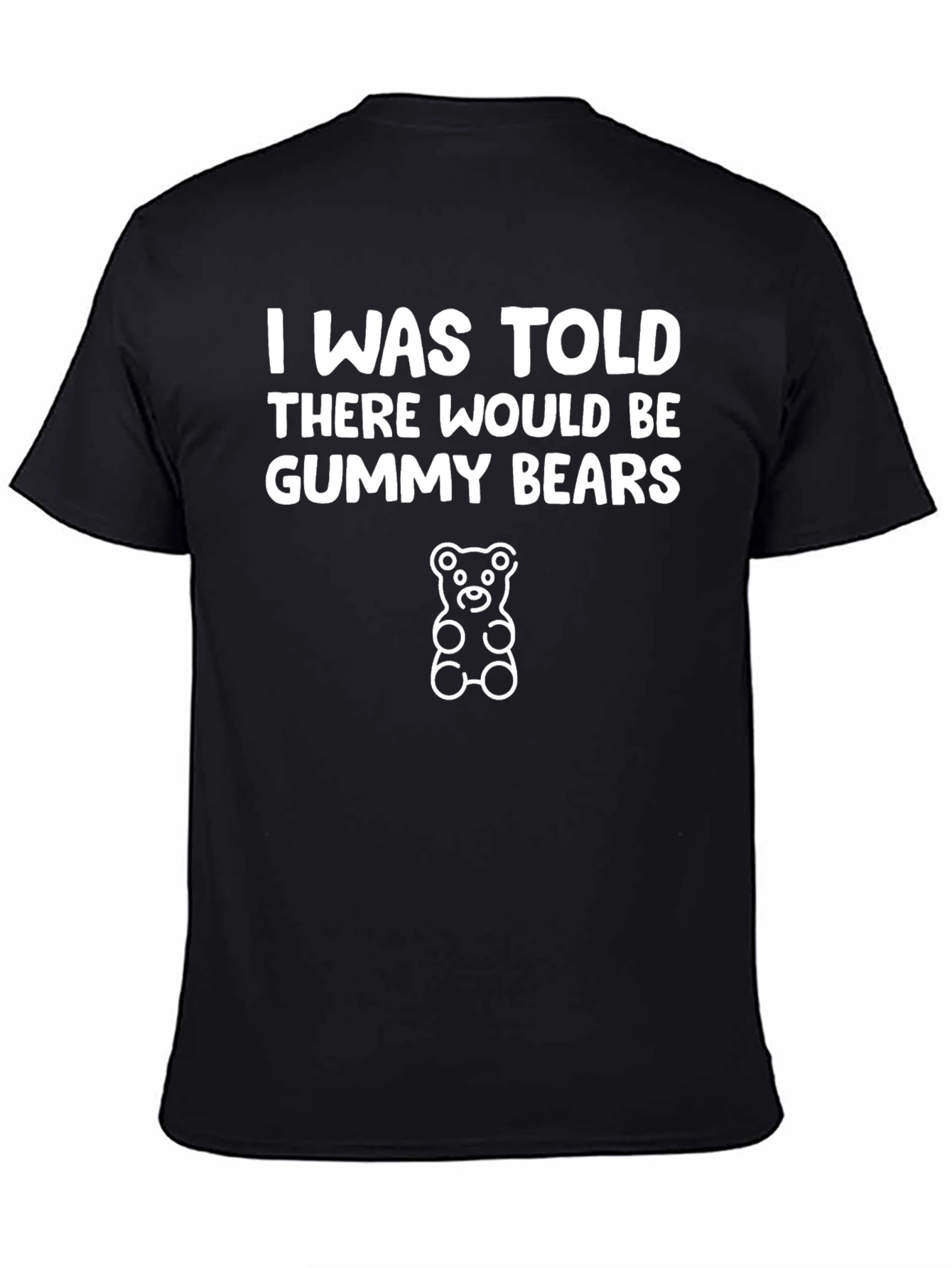 Black Gummy Bears Graphic T-Shirt - Funny Statement Tee view 4