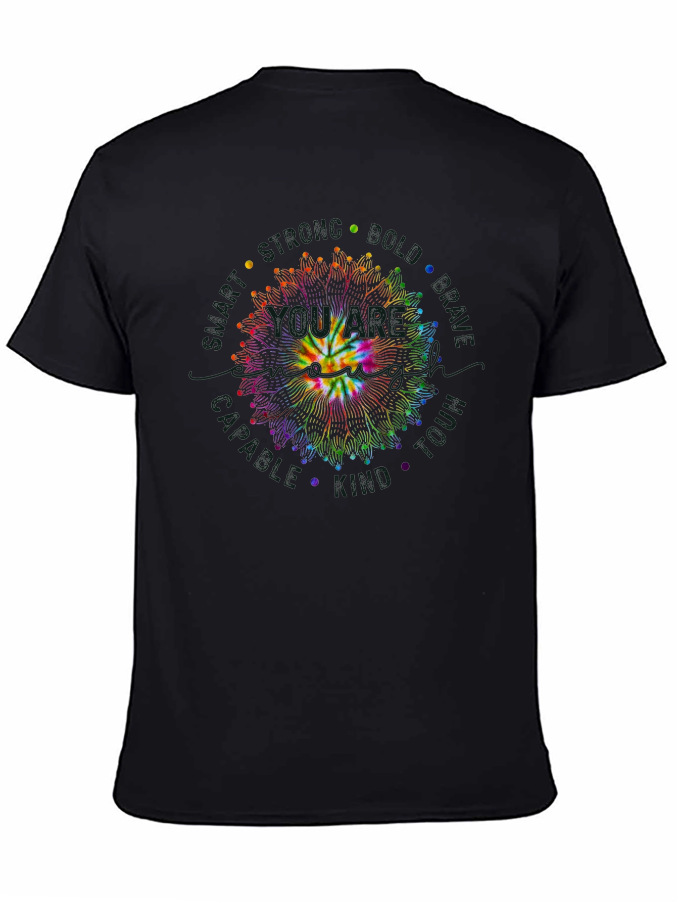 Tie Dye Smiley Face Mandala T-Shirt - 4