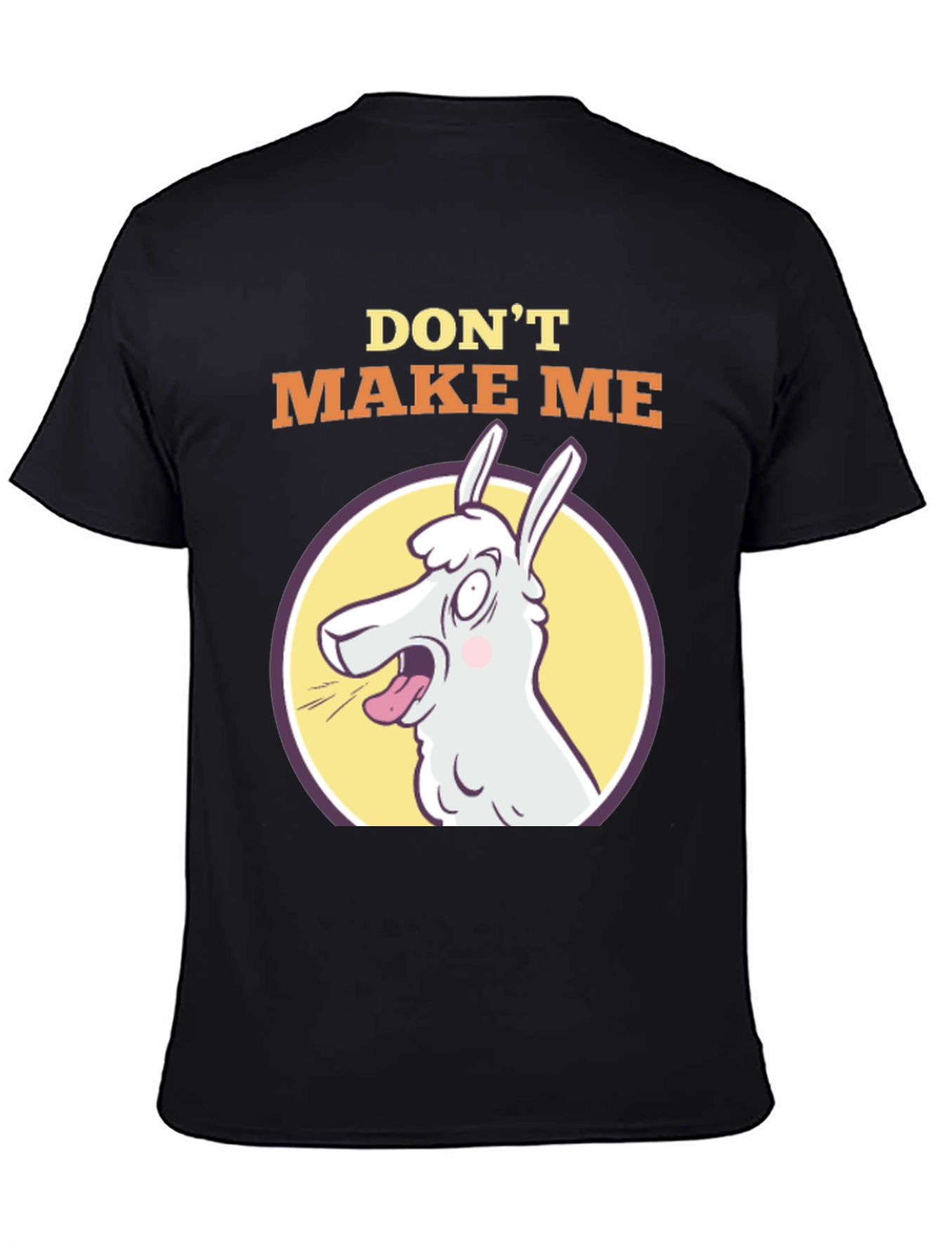 Black Don't Make Me Llama T-Shirt - Funny Animal Tee view 4