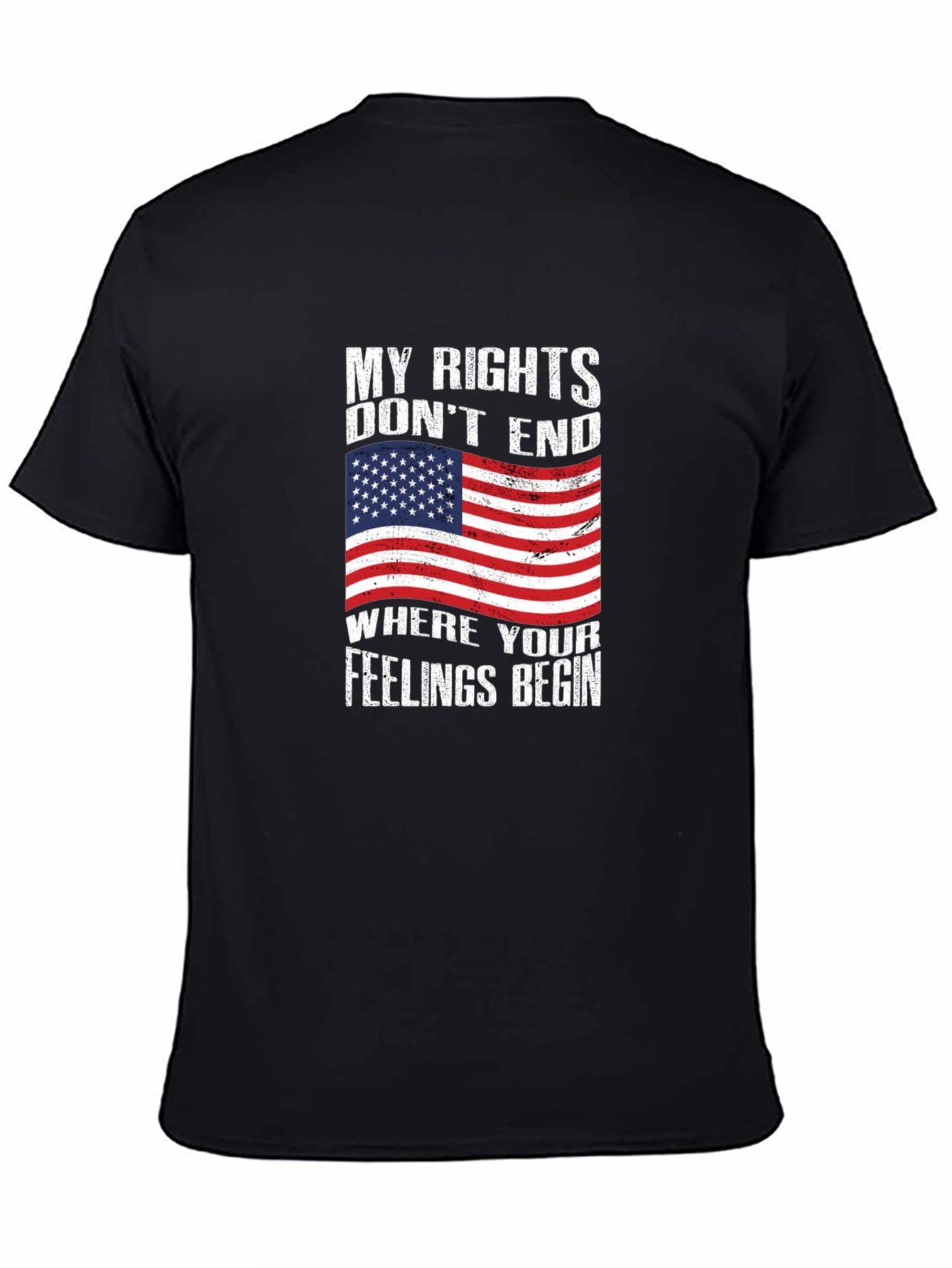Black My Rights Don't End T-Shirt view 4