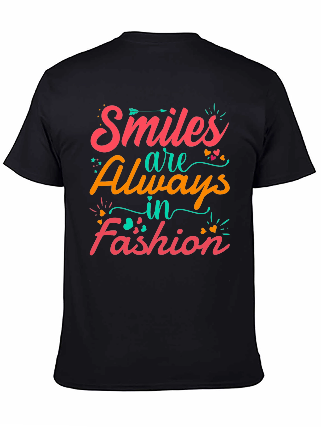 Black Smiles Are Always in Fashion Graphic T-Shirt view 4