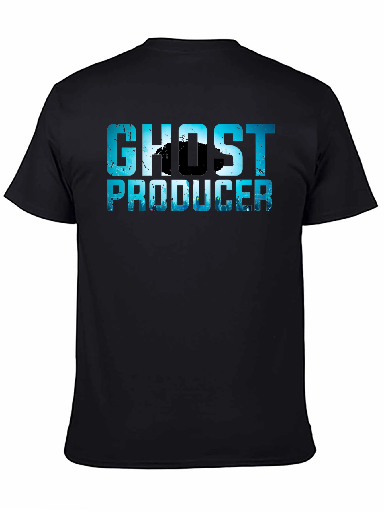 Black Ghost Producer T-Shirt - Unique Design Tee view 4