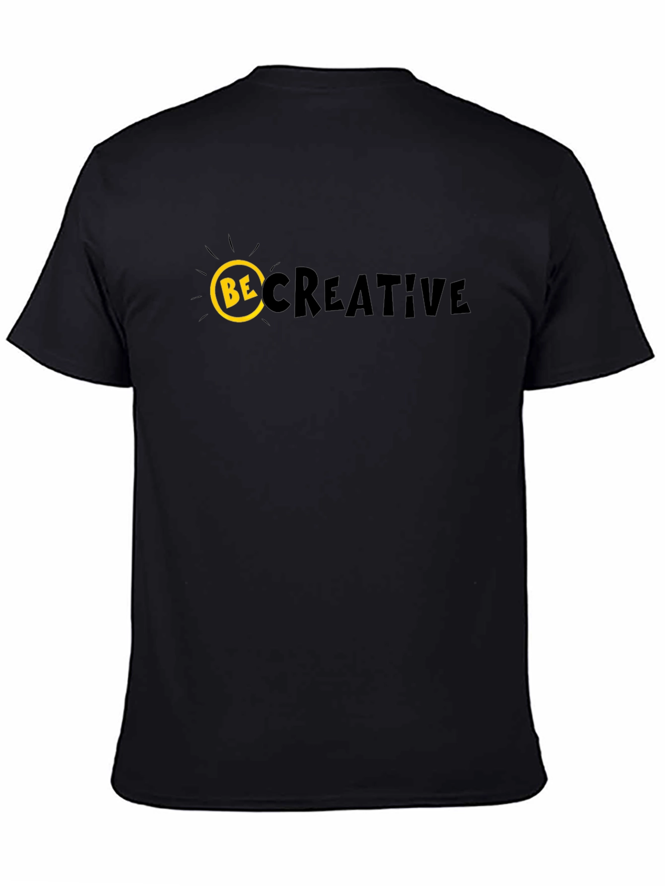 Black Be Creative Graphic T-Shirt view 4