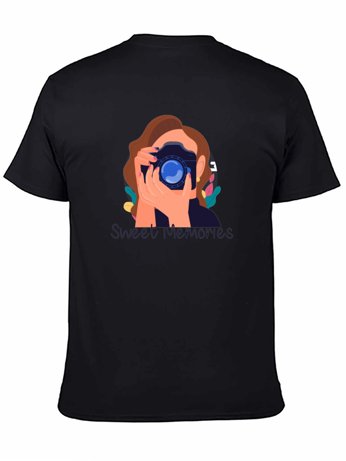 Black Photographer Graphic T-Shirt - Unisex Cotton Tee view 4