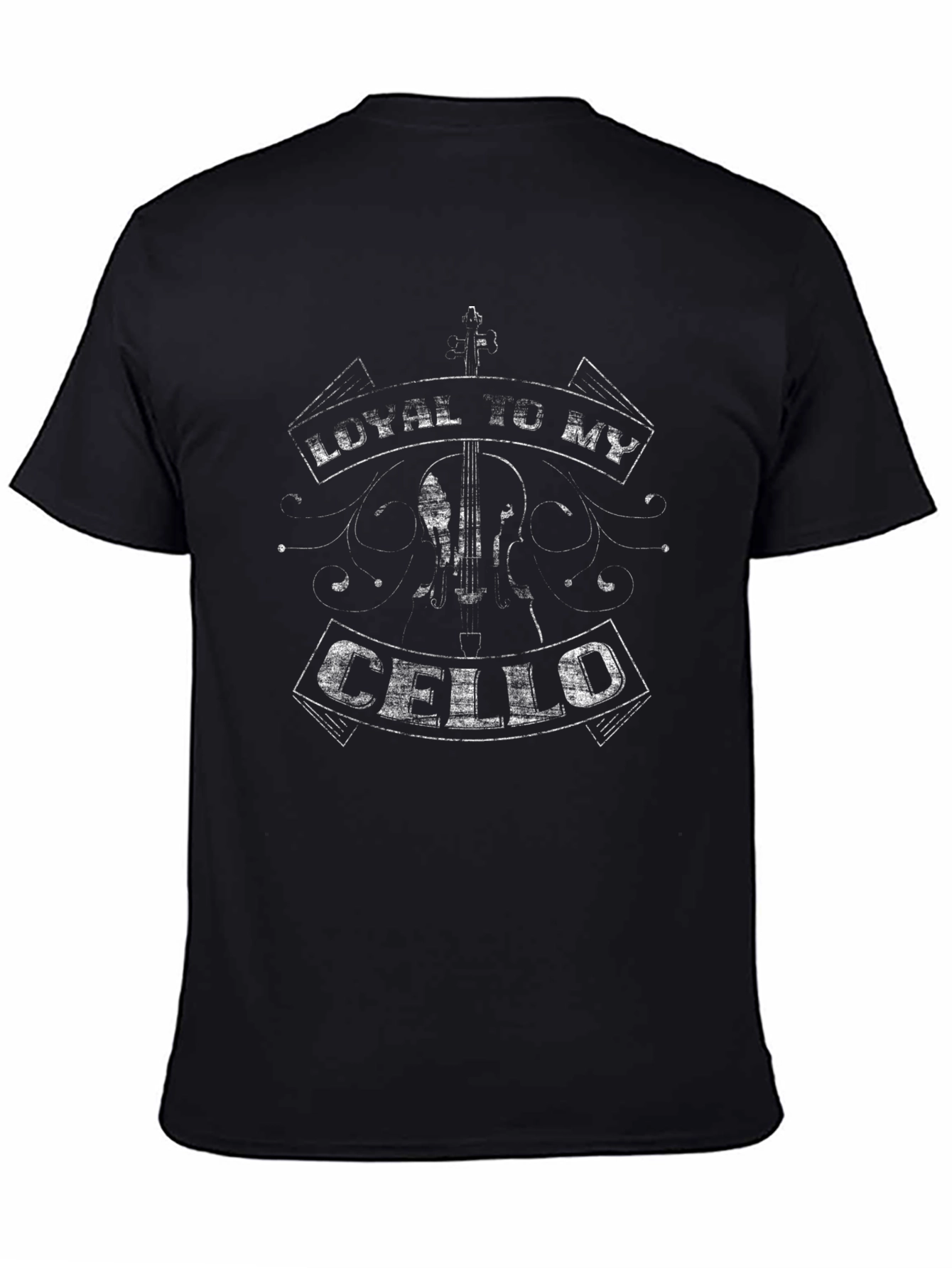 Black Loyal To My Cello Black T-Shirt view 4