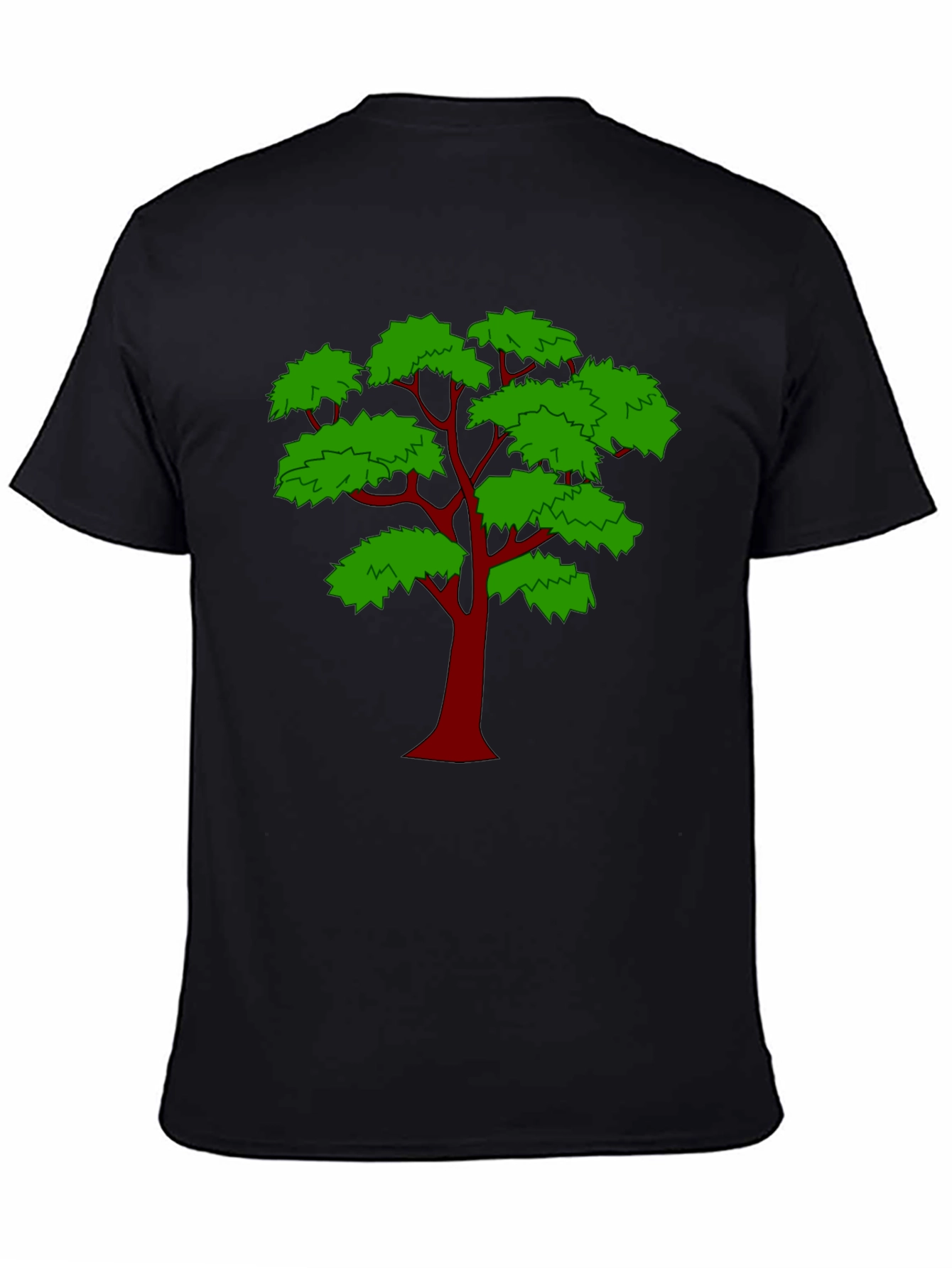 Black Arboreal Tee - Bold Tree Graphic view 4