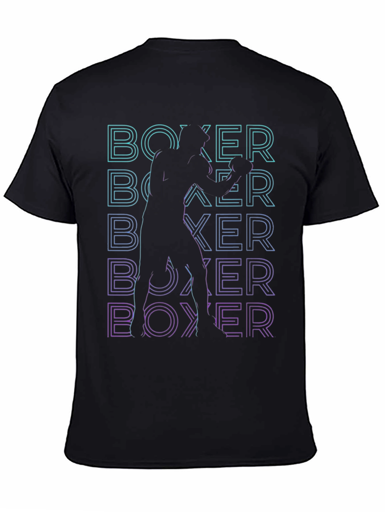 Black Boxer Graphic T-Shirt - Black view 4