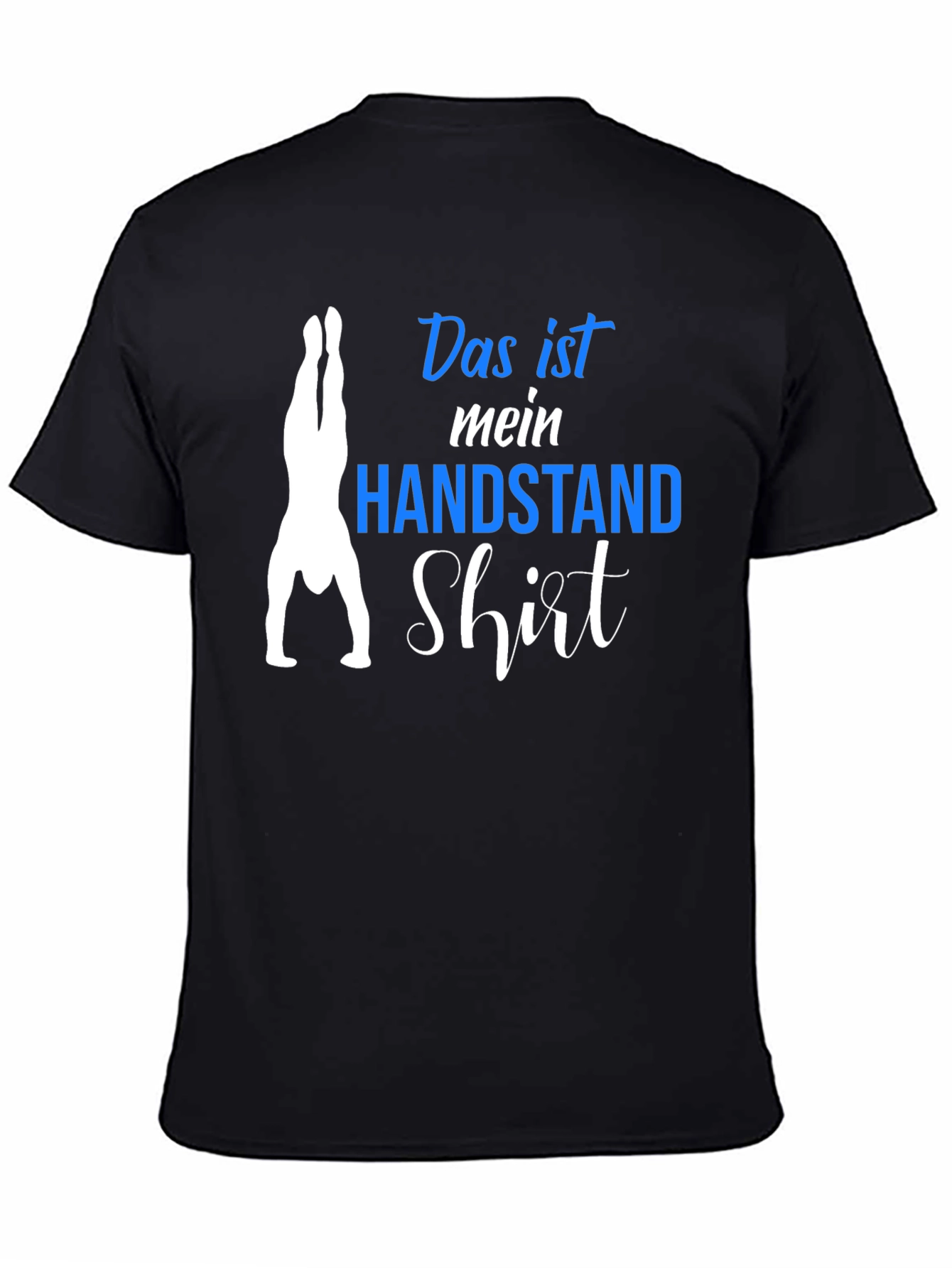 Black Handstand Shirt - Men's Black Graphic Tee view 4