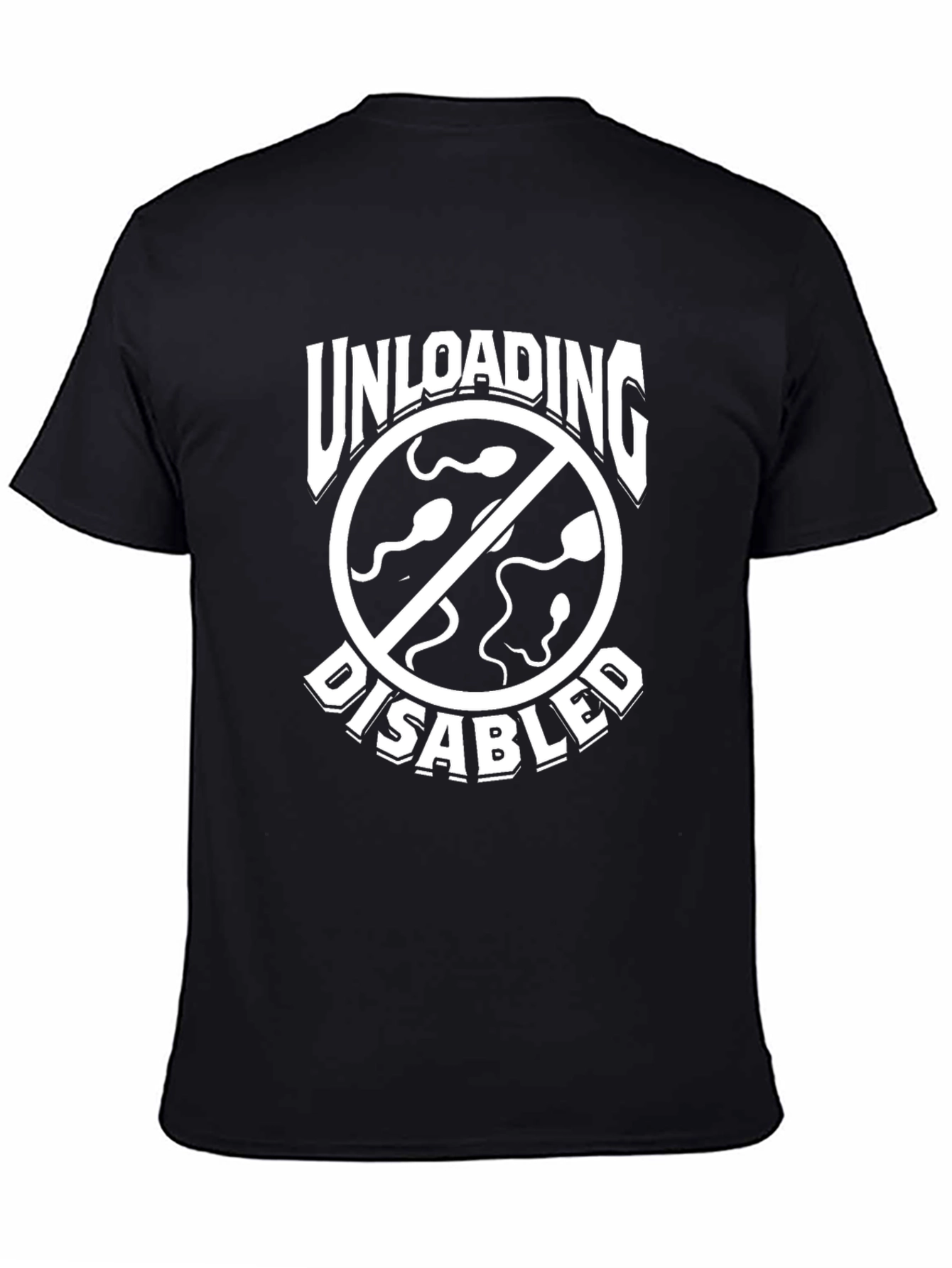 Black Unloading Disabled Graphic T-Shirt view 4