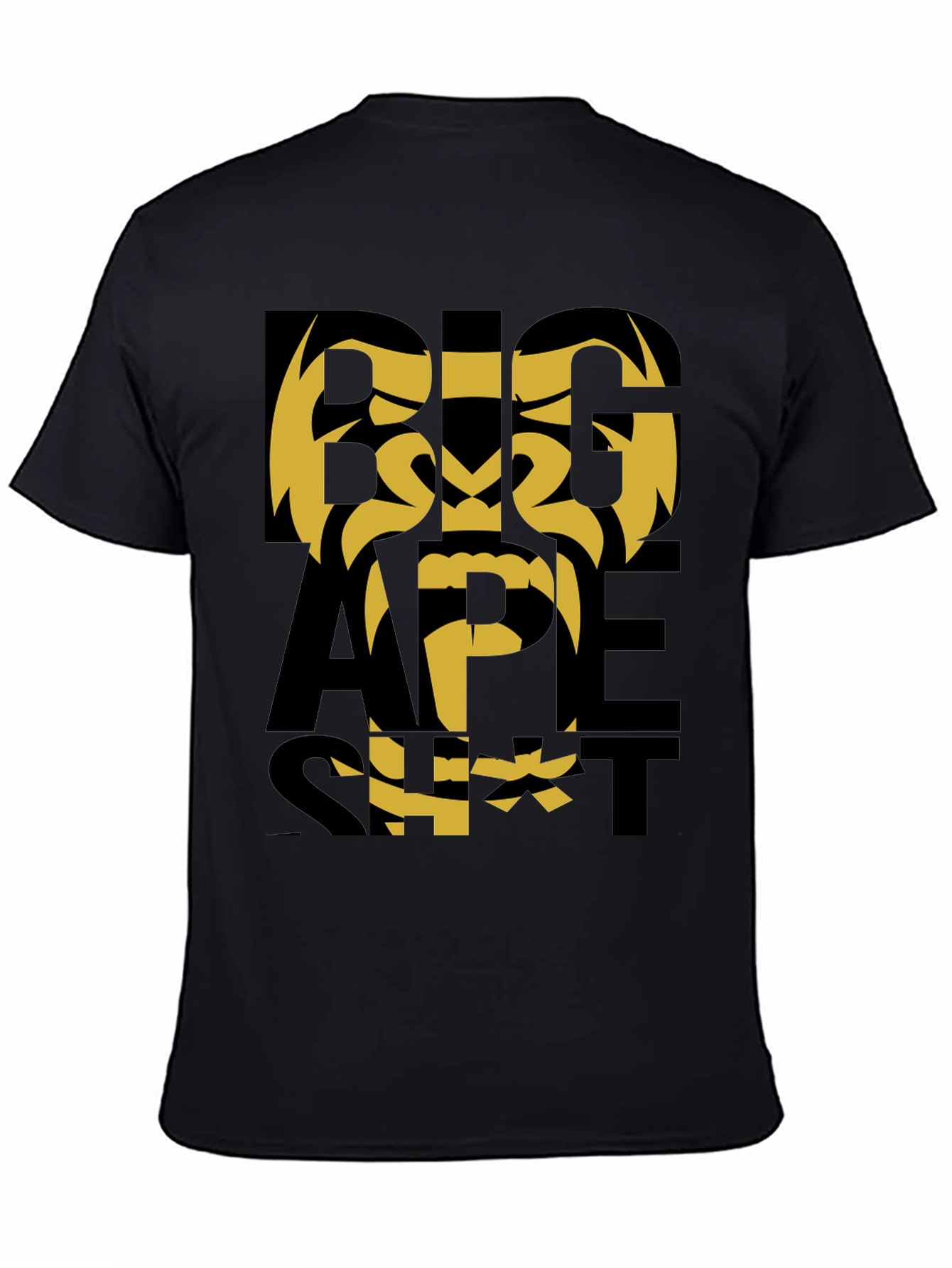 Black Big Ape Tee - Bold Graphic Print view 4