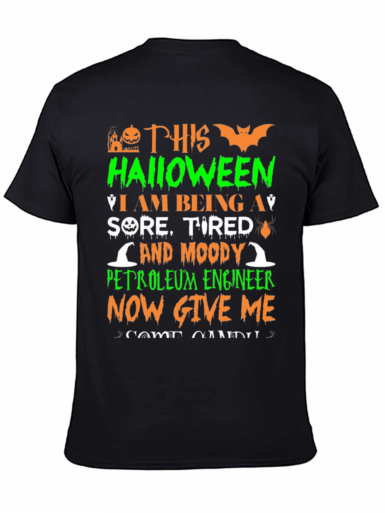 Funny Petroleum Engineer Halloween T-Shirt - 4