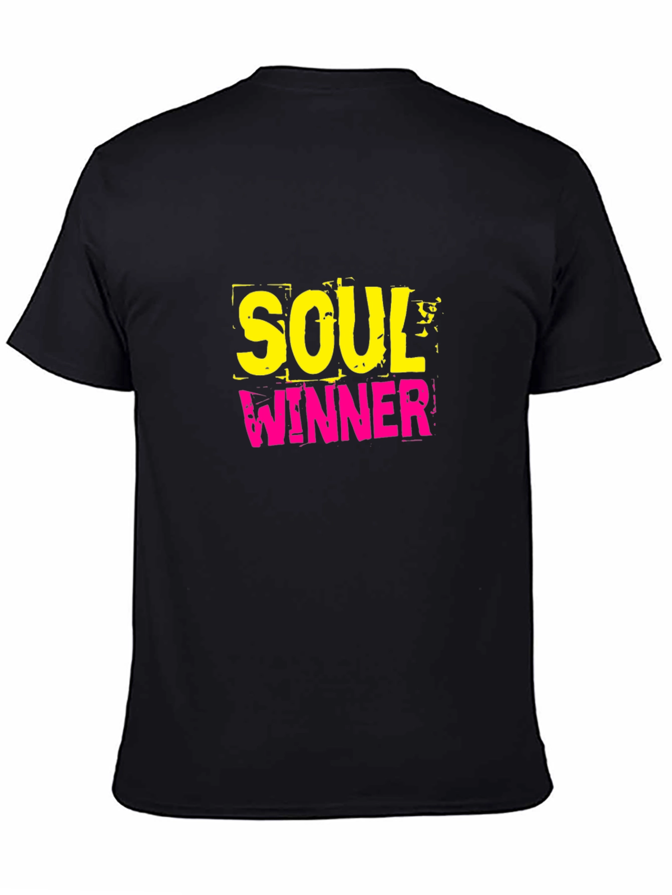 Black Soul Winner Graphic Black T-Shirt view 4