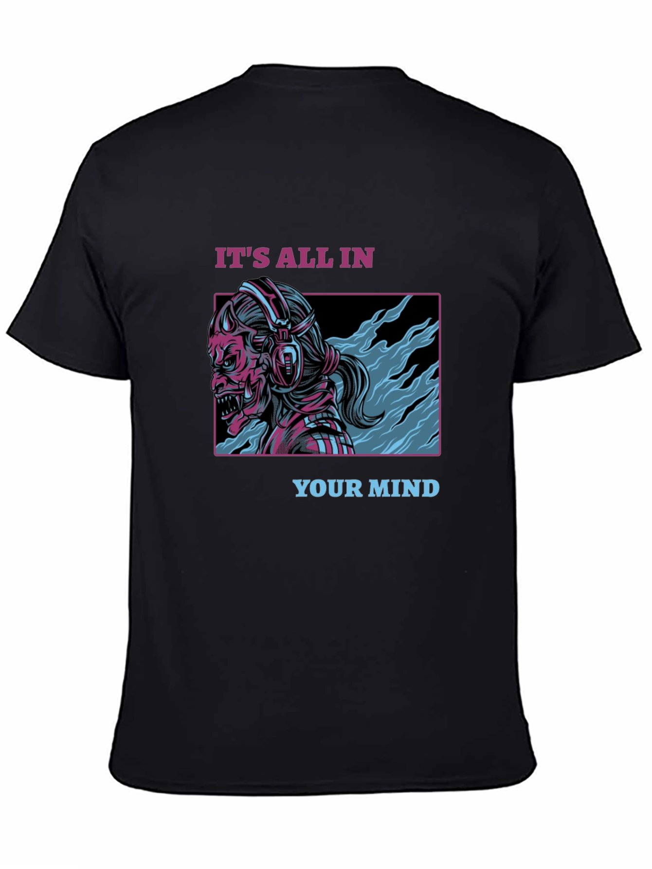 Black It's All In Your Mind Black Graphic Tee view 4