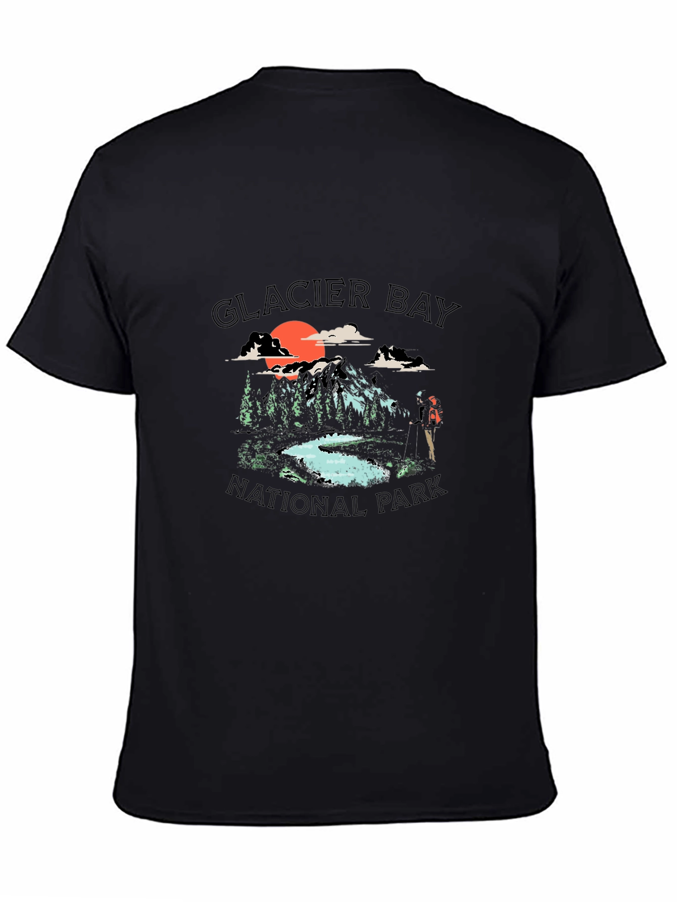 Black Glacier Bay National Park Graphic Tee view 4