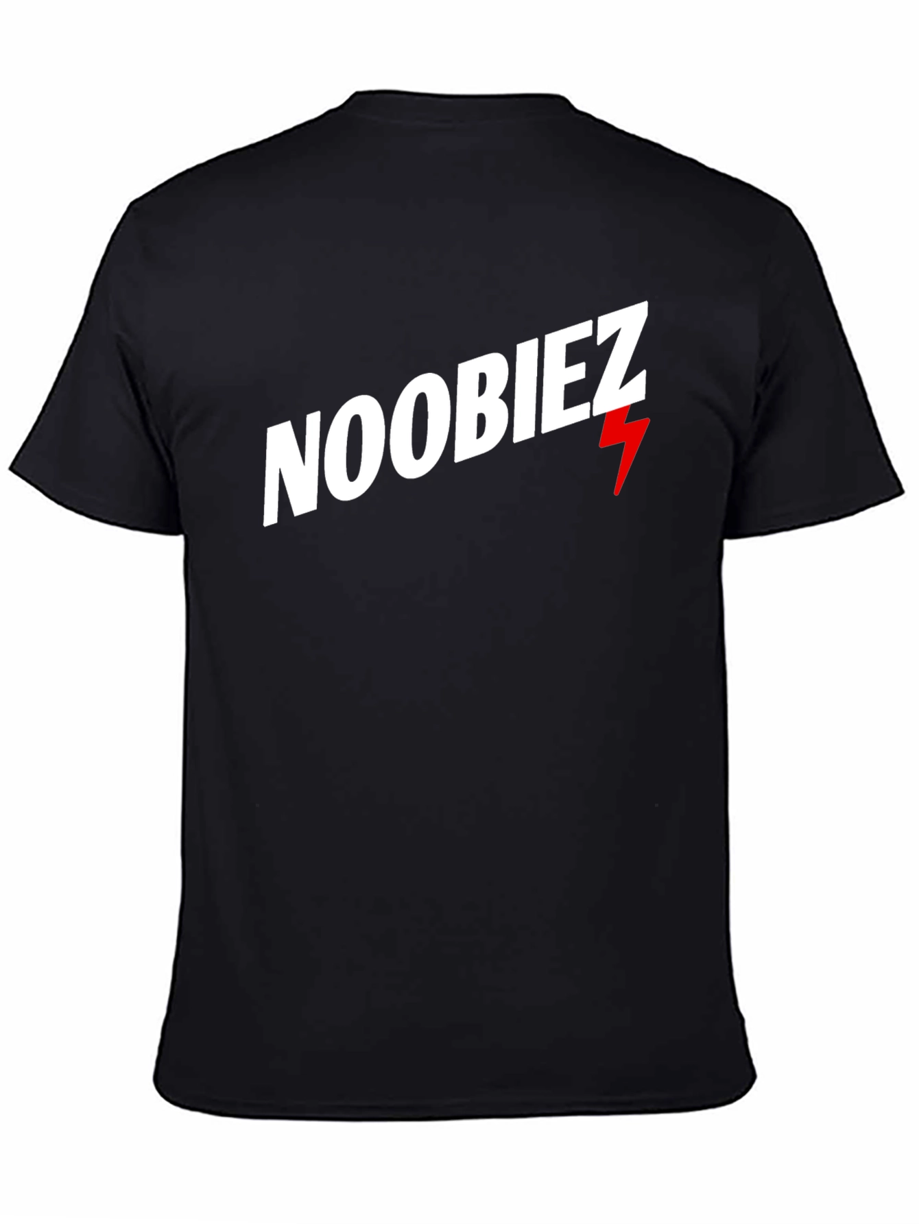 Black Noobiez Graphic Tee - Cool Casual Black T-Shirt view 4