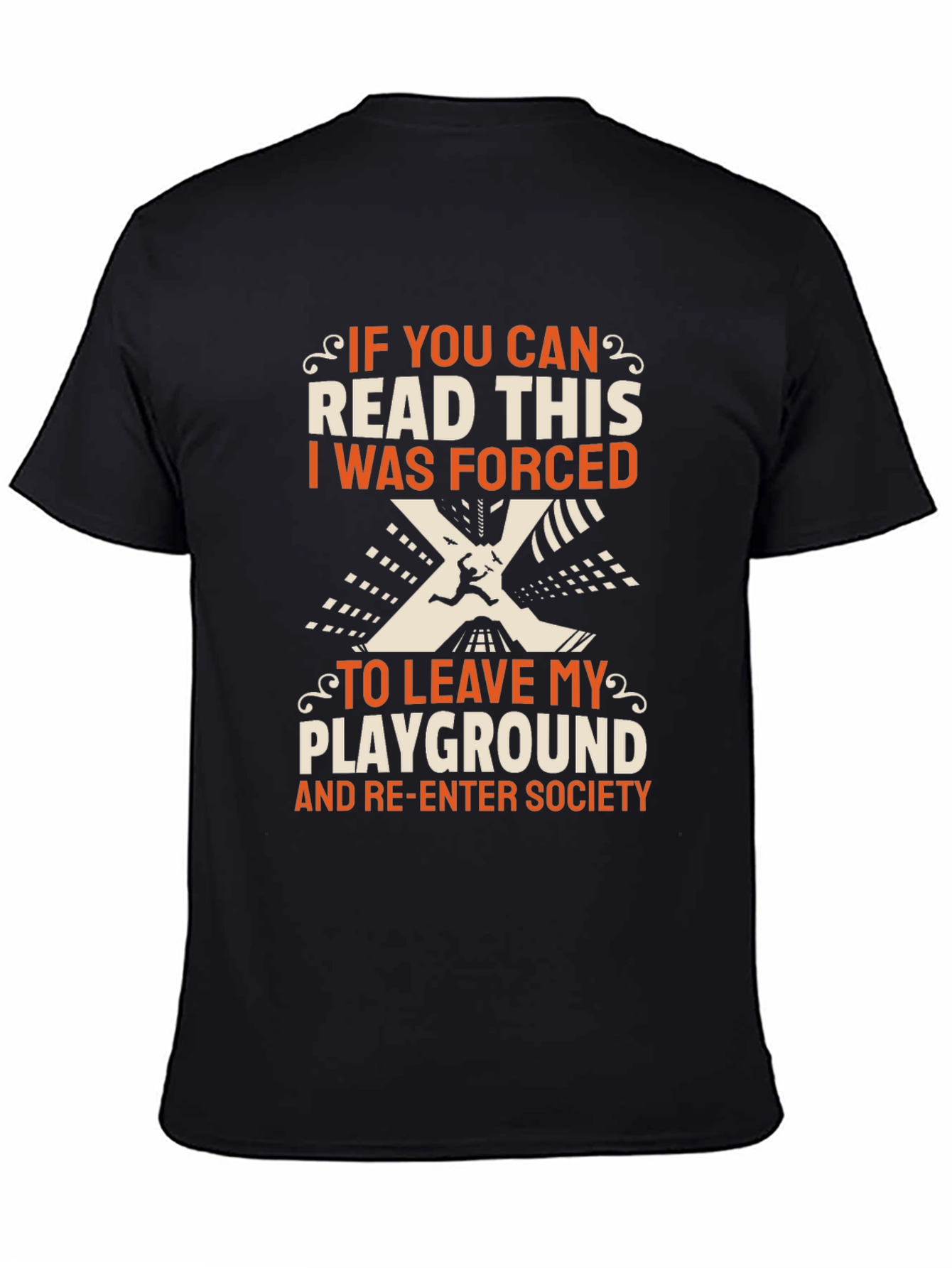 Black Funny 'If You Can Read This' Black T-Shirt view 4