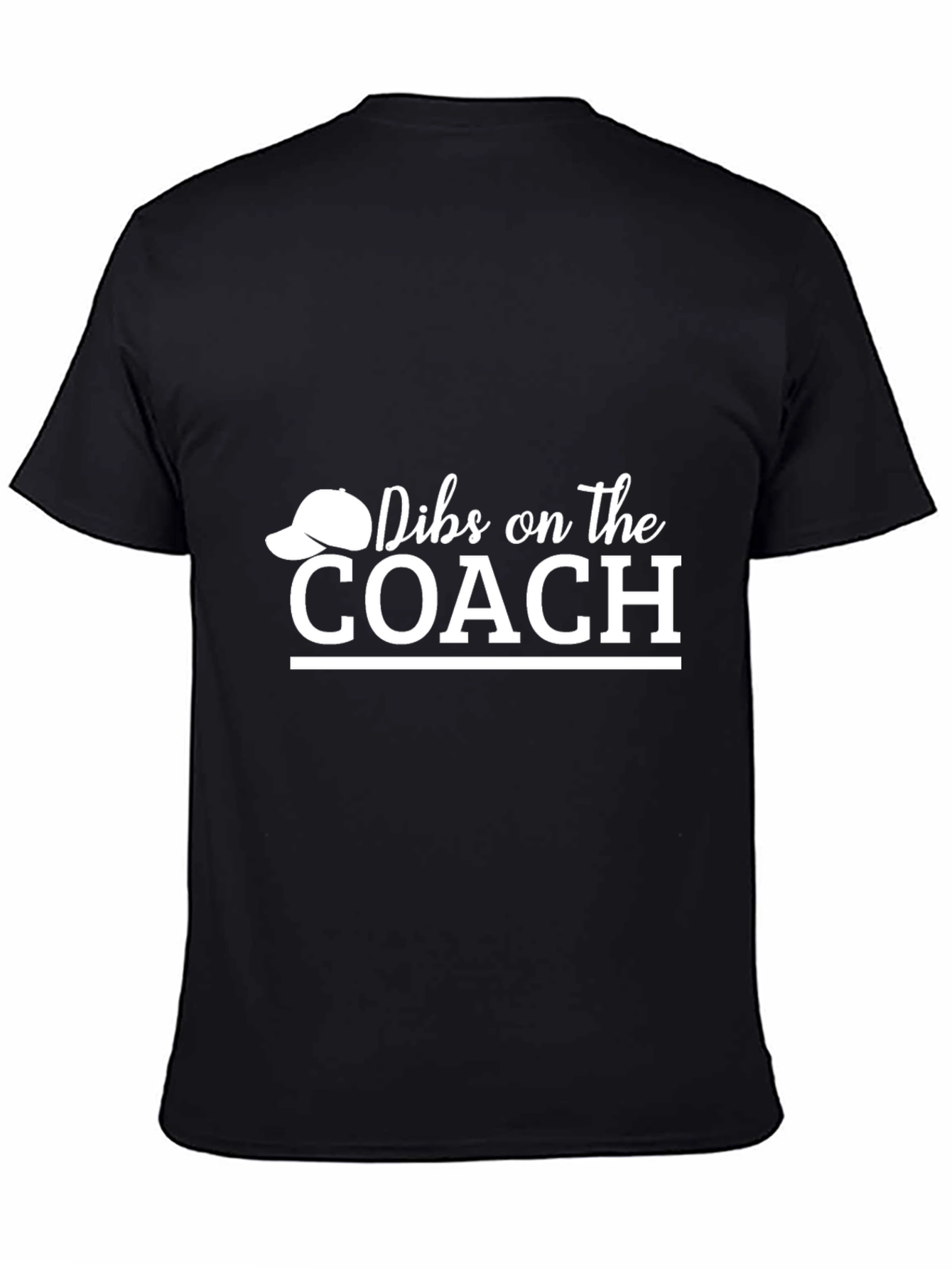 Black Dibs on the Coach T-Shirt - Funny Baseball Tee view 4