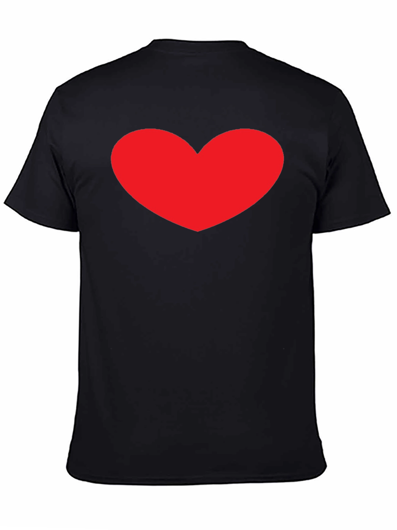 Black Heart Graphic Black T-Shirt - Stylish Casual Tee view 4
