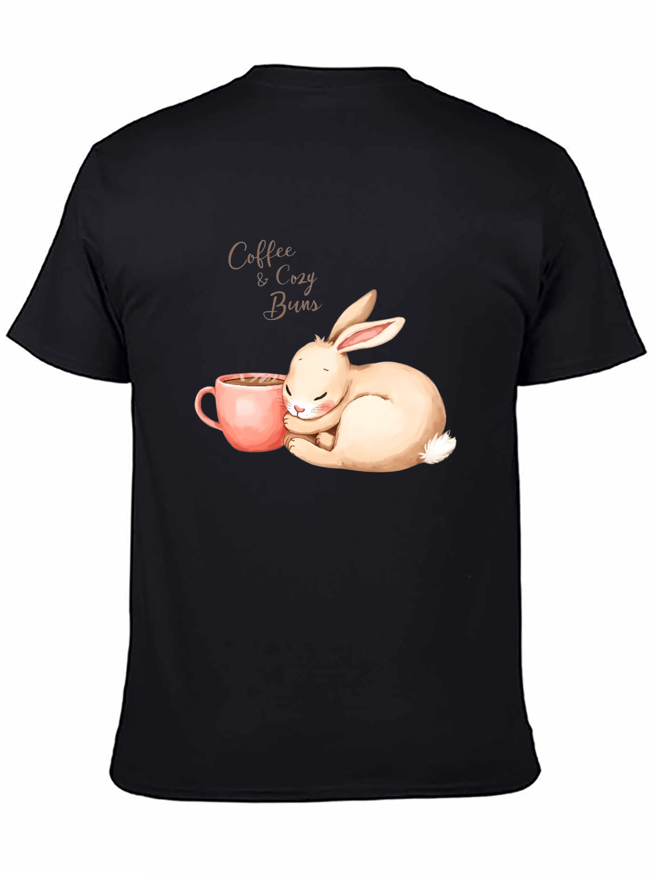 Black Coffee & Cozy Buns Graphic Tee view 4