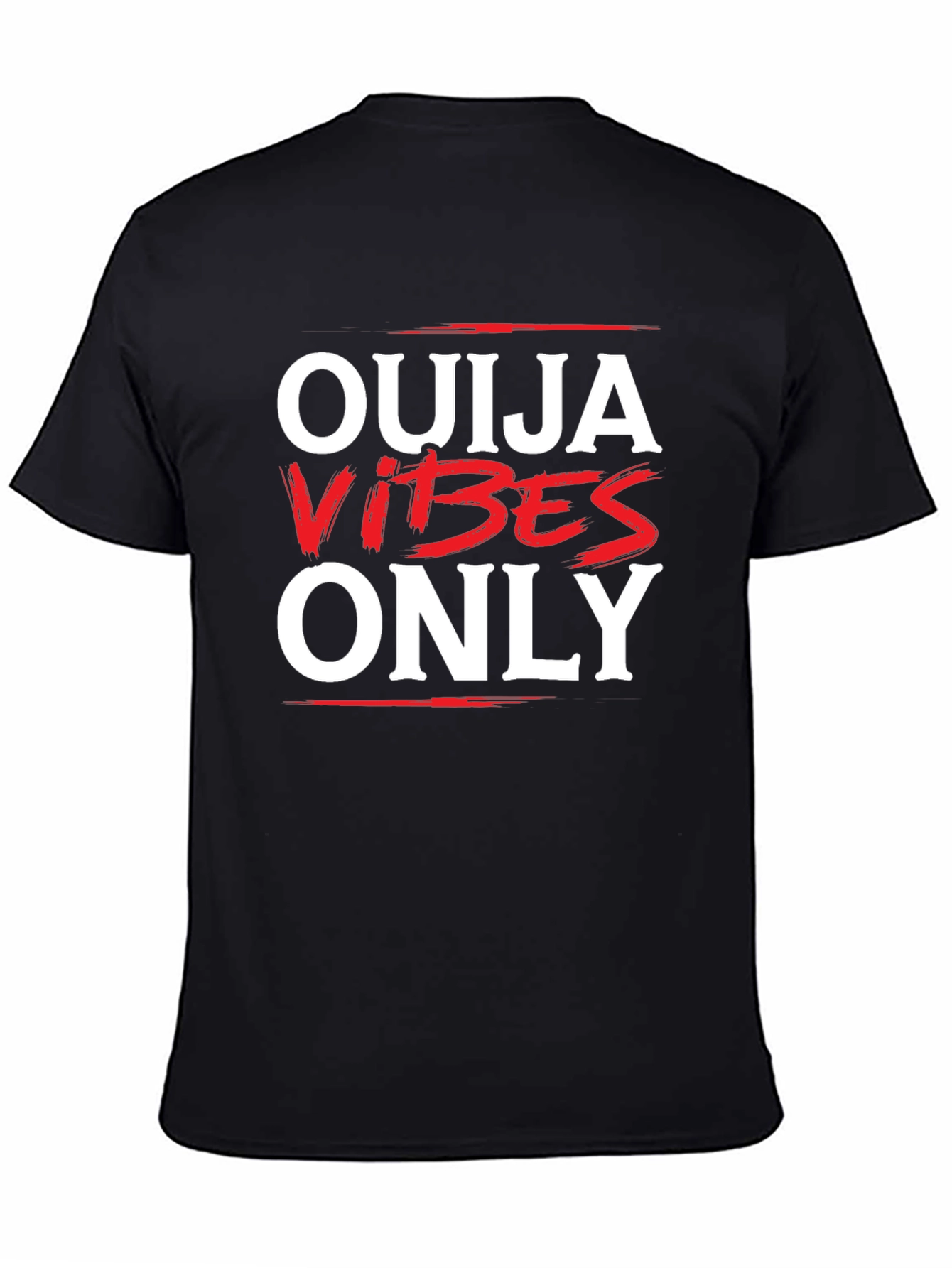Black Ouija Vibes Only Graphic Tee - Soft Cotton view 4