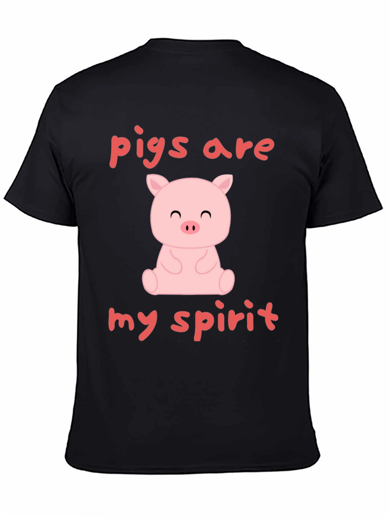 Black Pigs Are My Spirit T-Shirt - Cute Animal Lover Tee view 4