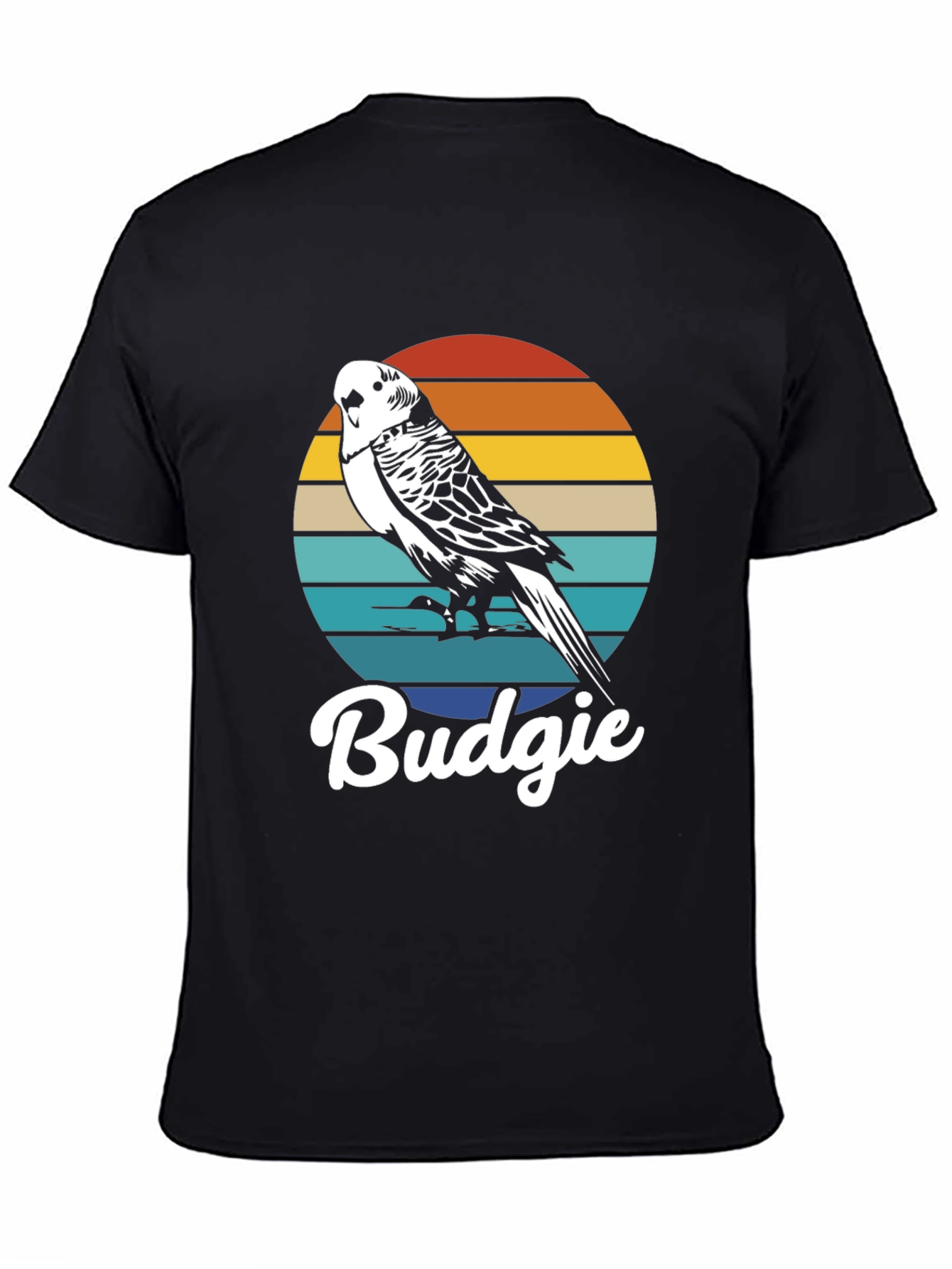 Retro Budgie T-Shirt - Vintage Bird Lover Tee - 4