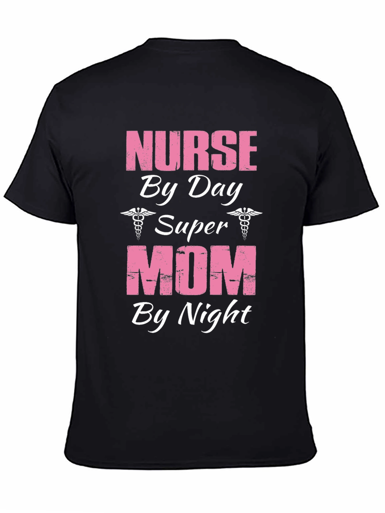 Black Nurse by Day, Super Mom by Night T-Shirt view 4