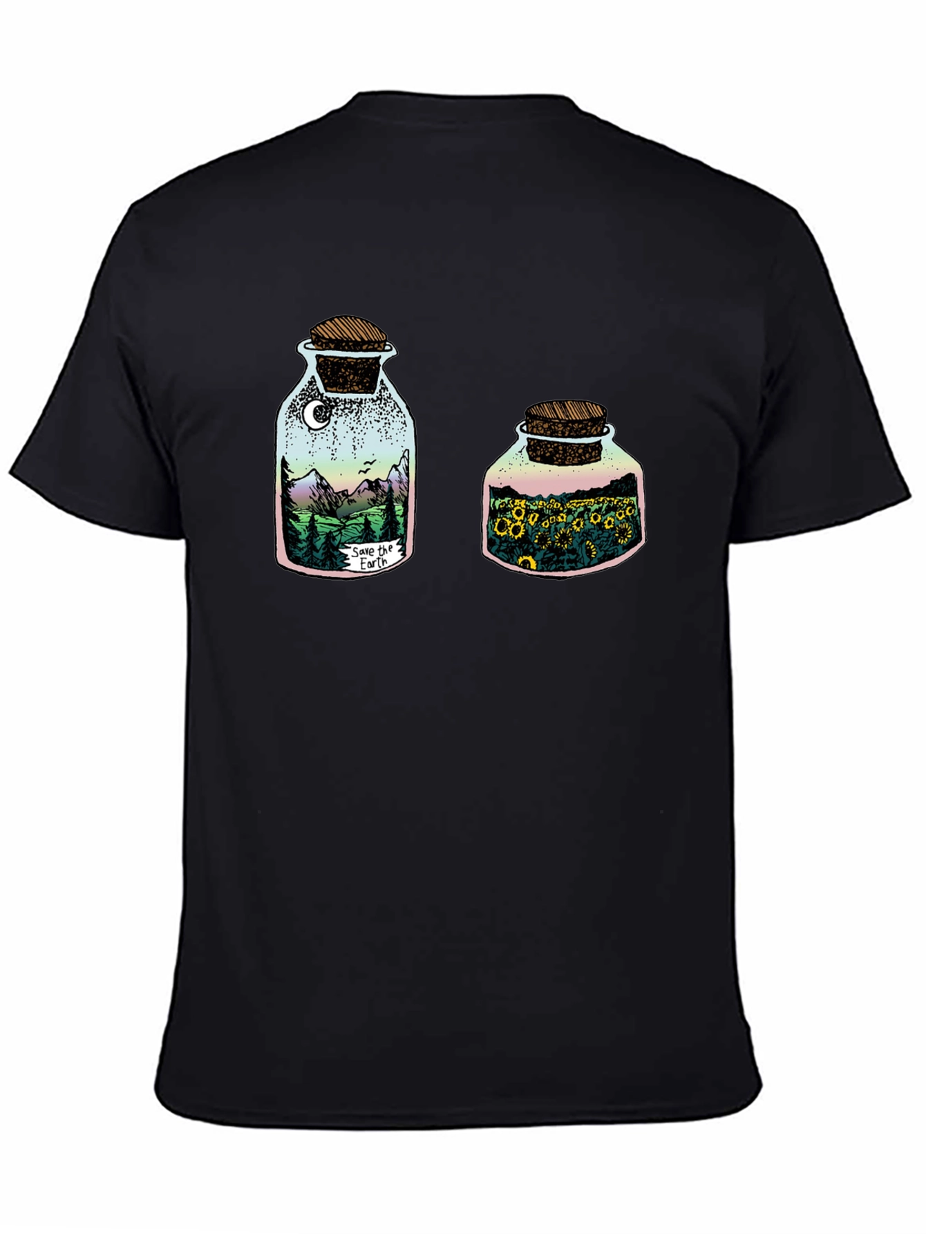 Black Nature in a Jar Graphic Tee view 4