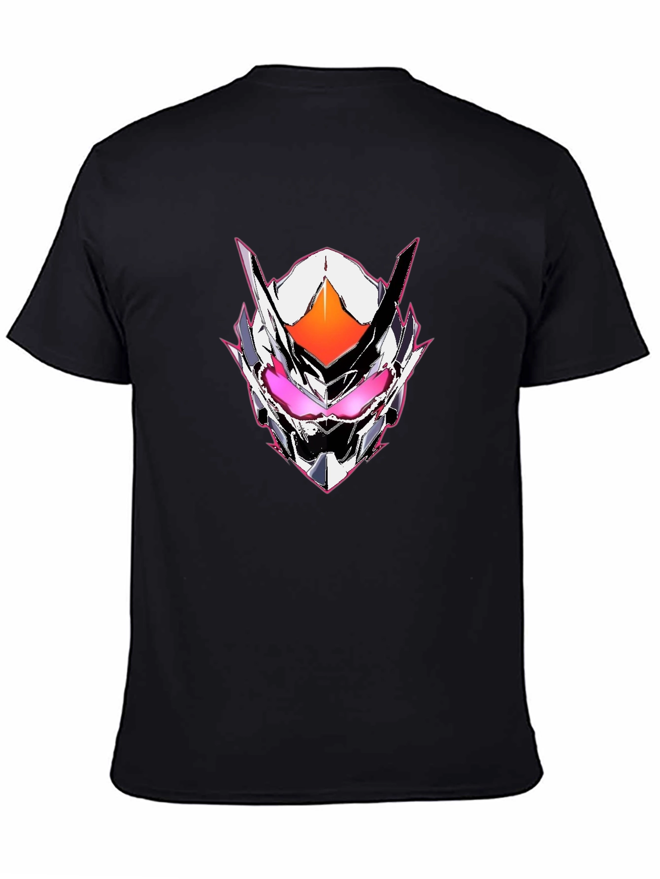 Black Cyberpunk Mask Graphic Tee - Black view 4