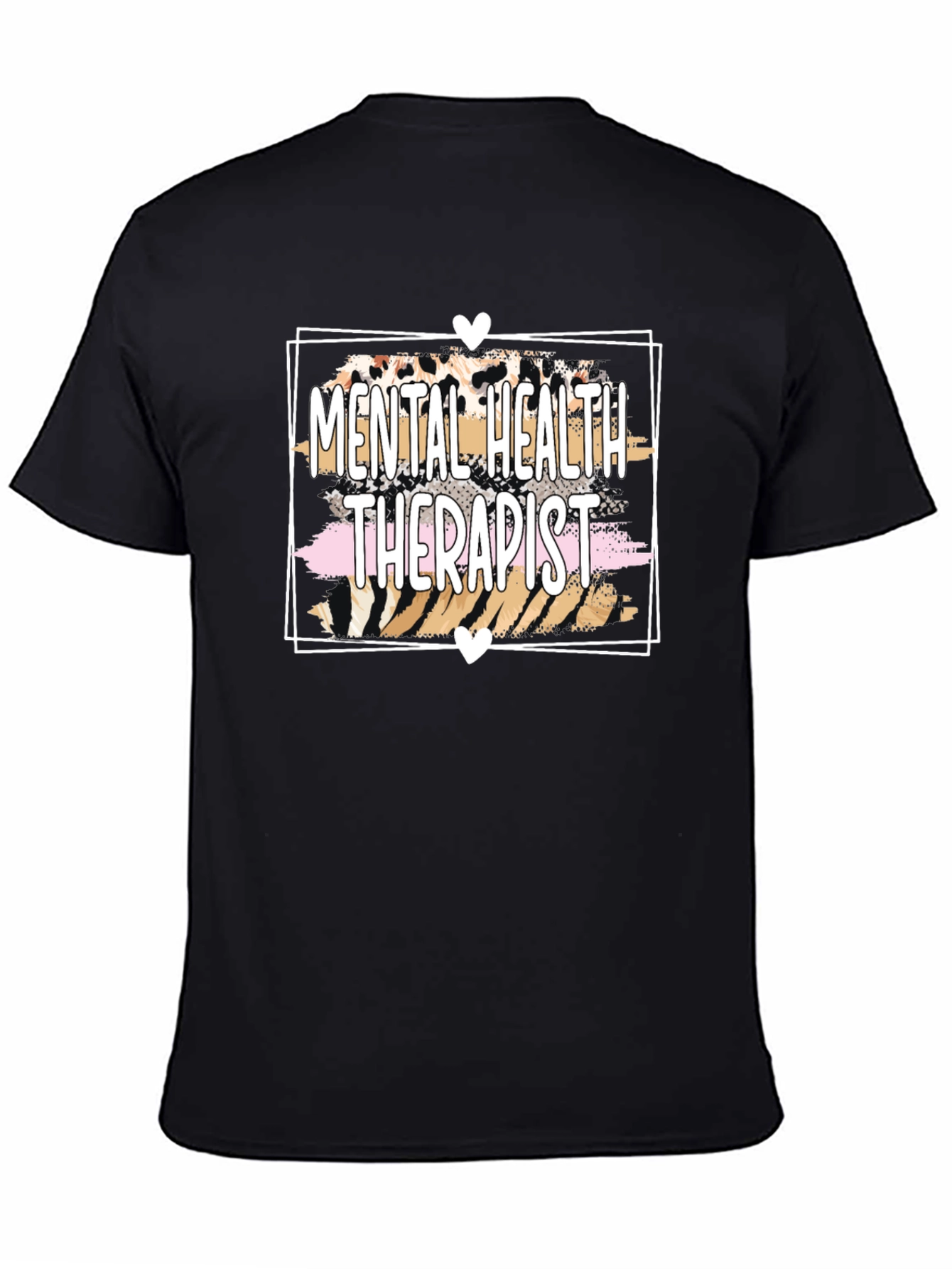 Black Mental Health Therapist Graphic Tee view 4