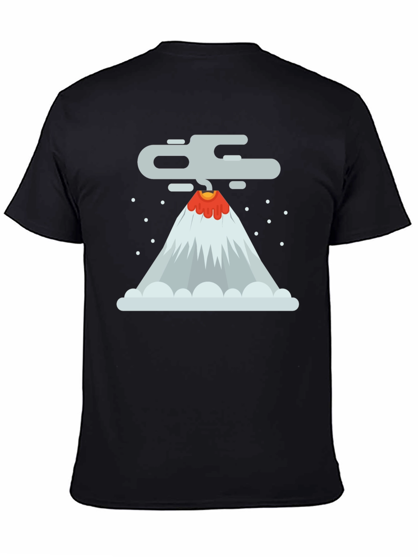 Black Volcano Graphic Tee - Erupting Style! view 4
