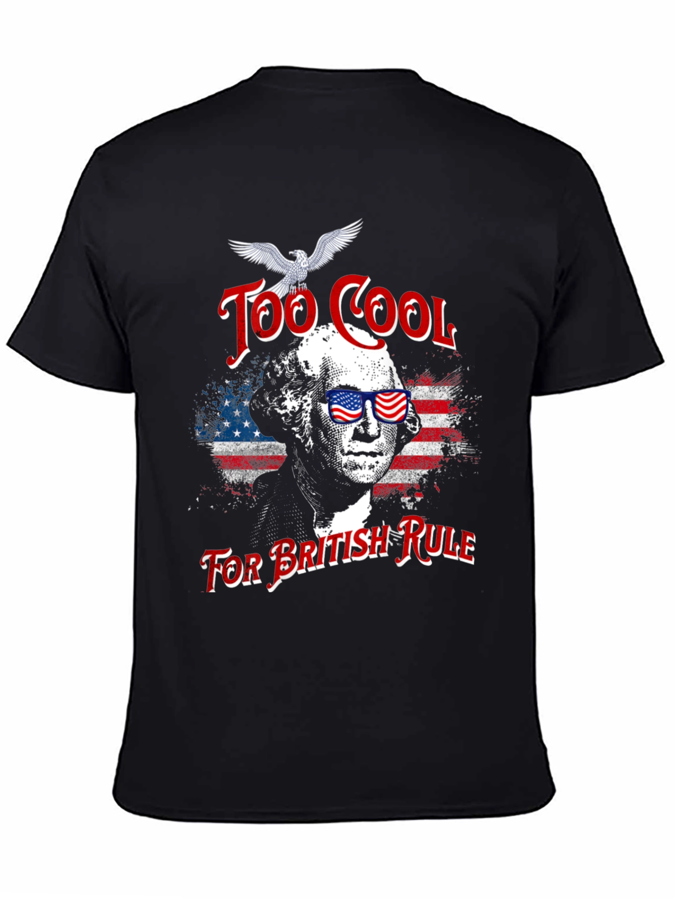 Black Too Cool For British Rule T-Shirt view 4