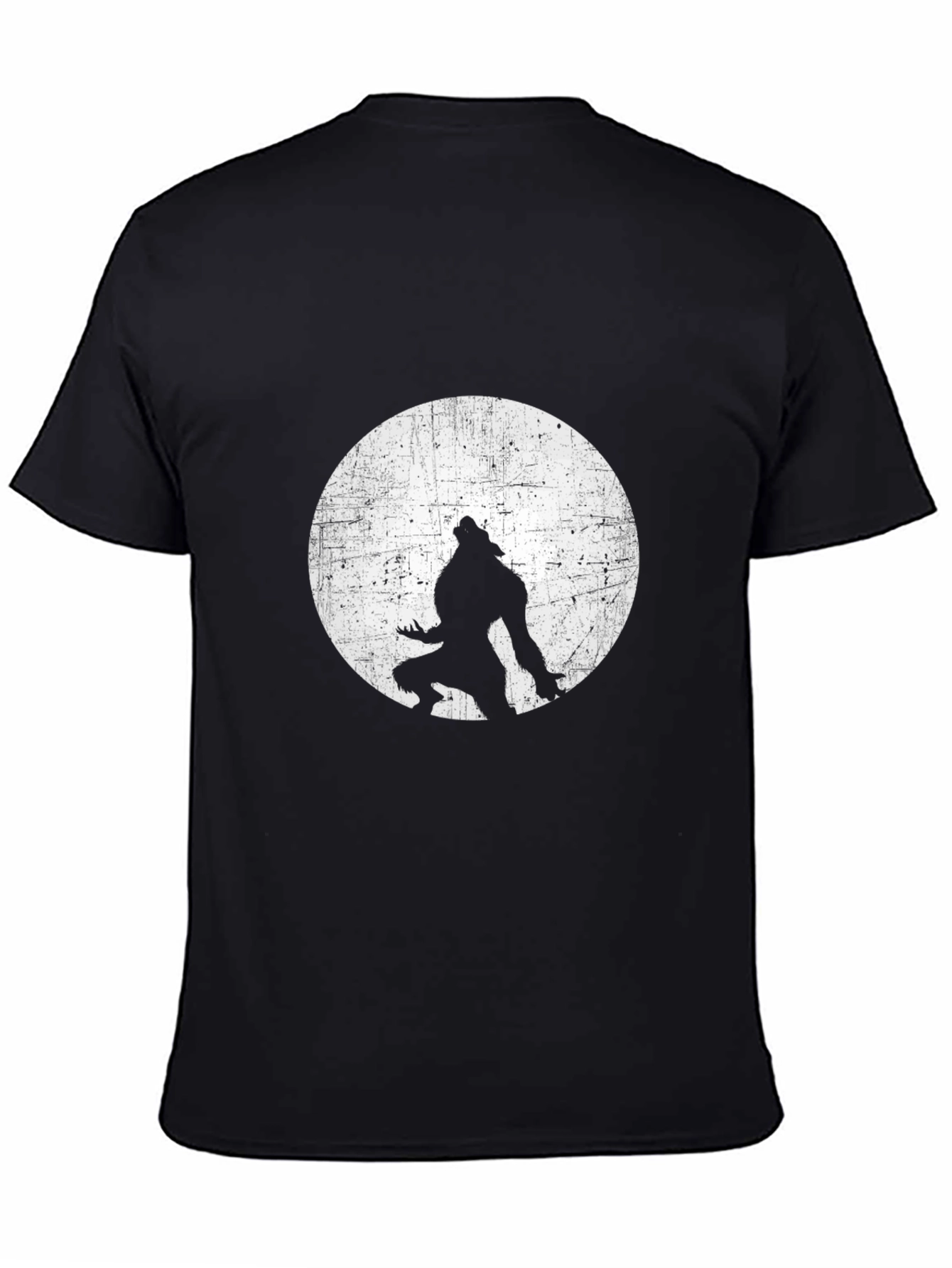 Black Werewolf Moon Black T-Shirt view 4
