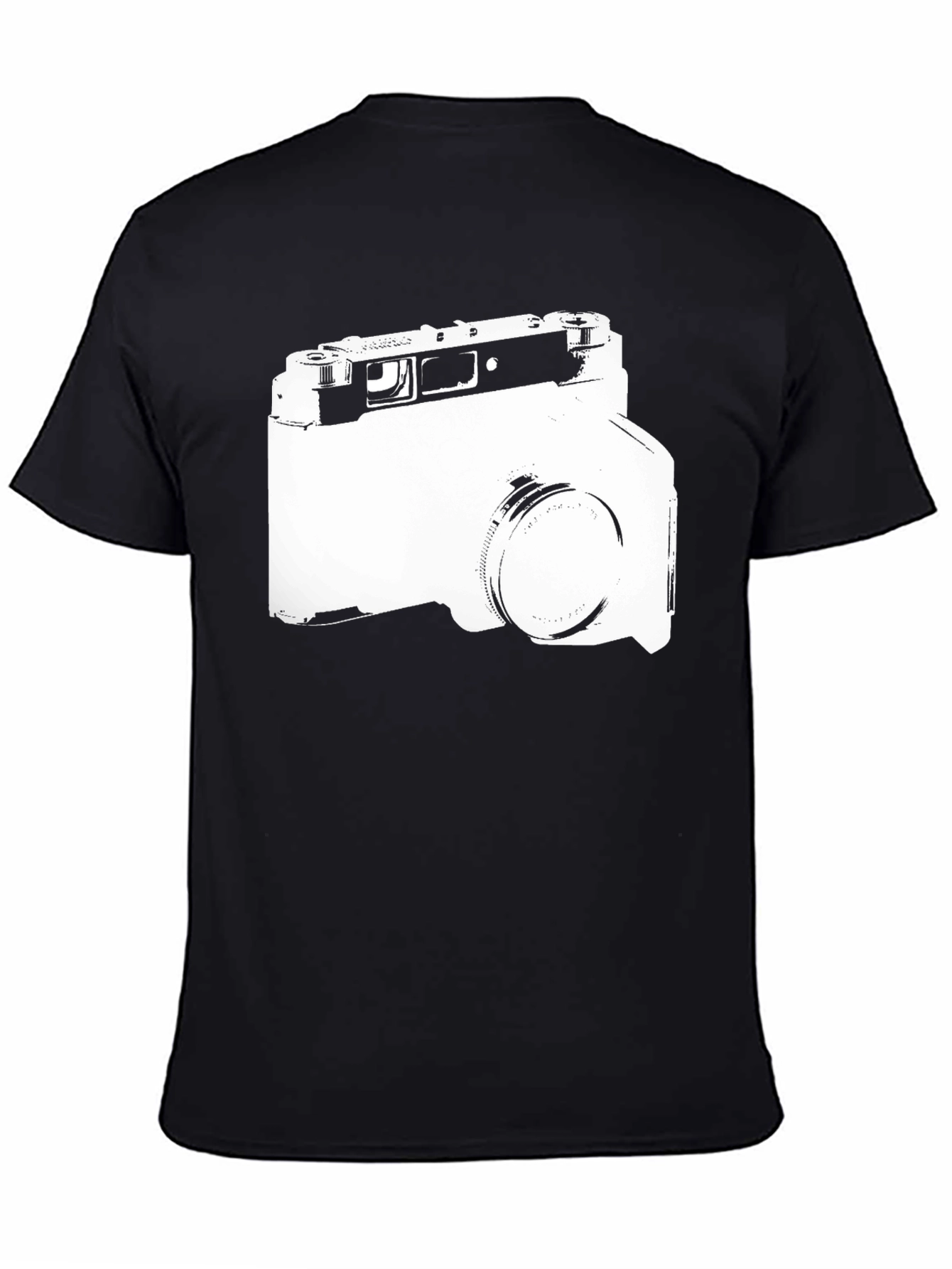 Black Retro Camera Graphic T-Shirt - Black view 4