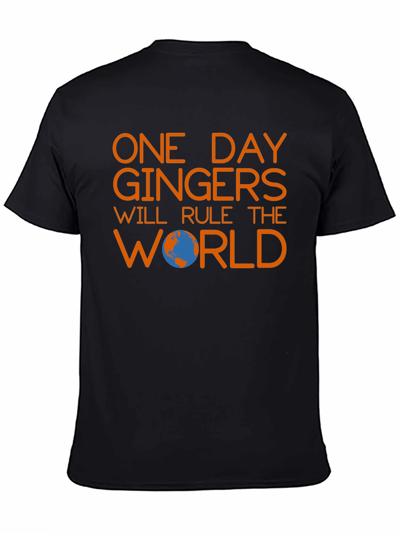 Black Ginger Rule World Black T-Shirt view 4